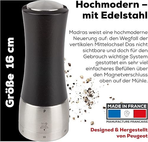 Miniatura 4 de Peugeot Madras USelect - Molinillo de pimienta sin eje 62in chocolate