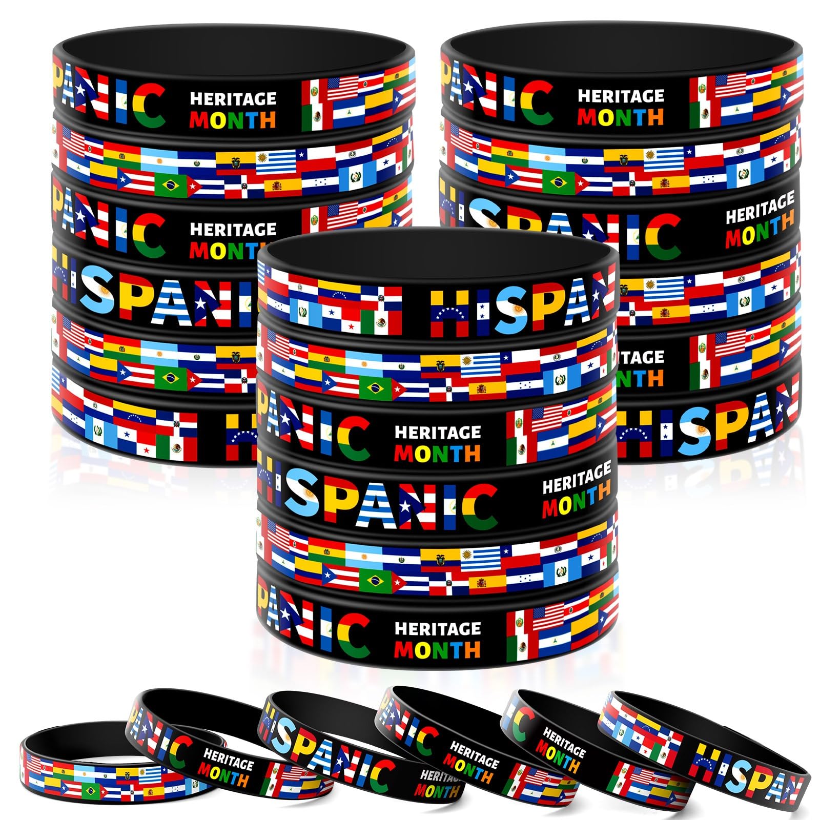 Camping Silicone Bracelets - 42pcs Party Favors -13