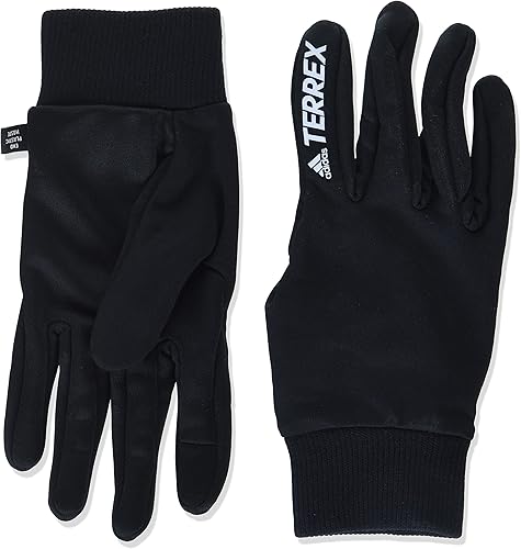 adidas Guantes unisex Terrex AEROREADY para adultos, negroblanco, talla L