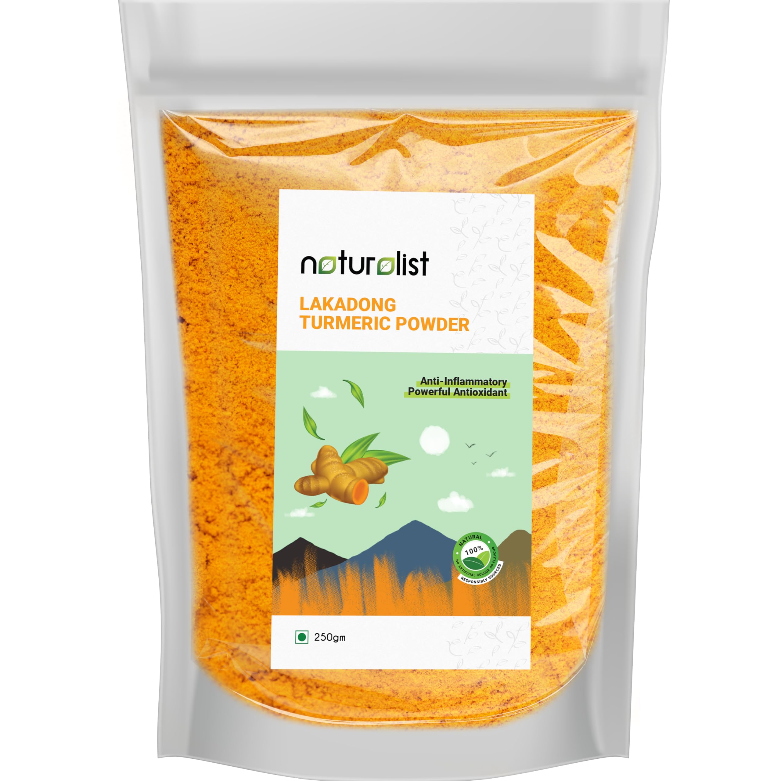 Naturalist Lakadong Turmeric Powder | 100% Natural | Anti-inflammatory, Powerful Antioxidant Herb (1, 250 gram) (B0B44G2XKR) Amazon Price History, Amazon Price Tracker