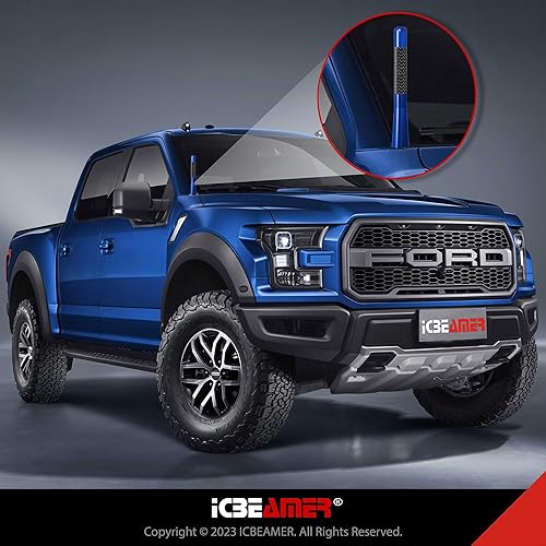 Miniatura 99 de ICBEAMER - Antena corta de radio de automóvil de 3 pulgadas, de fibra de carbono y aluminio, negro mate, ajuste universal, radio AM/FM, bobina