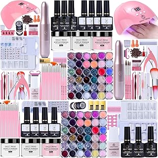 Acrylic Nail Kit for Beginners: Professional Acrylic Powder Set with Eve...