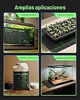 Vista 8 de BN-LINK Juego combinado de tapete térmico de plántulas con controlador de termostato, tapete calefactor de plantas de 10 x 20.75 pulgadas