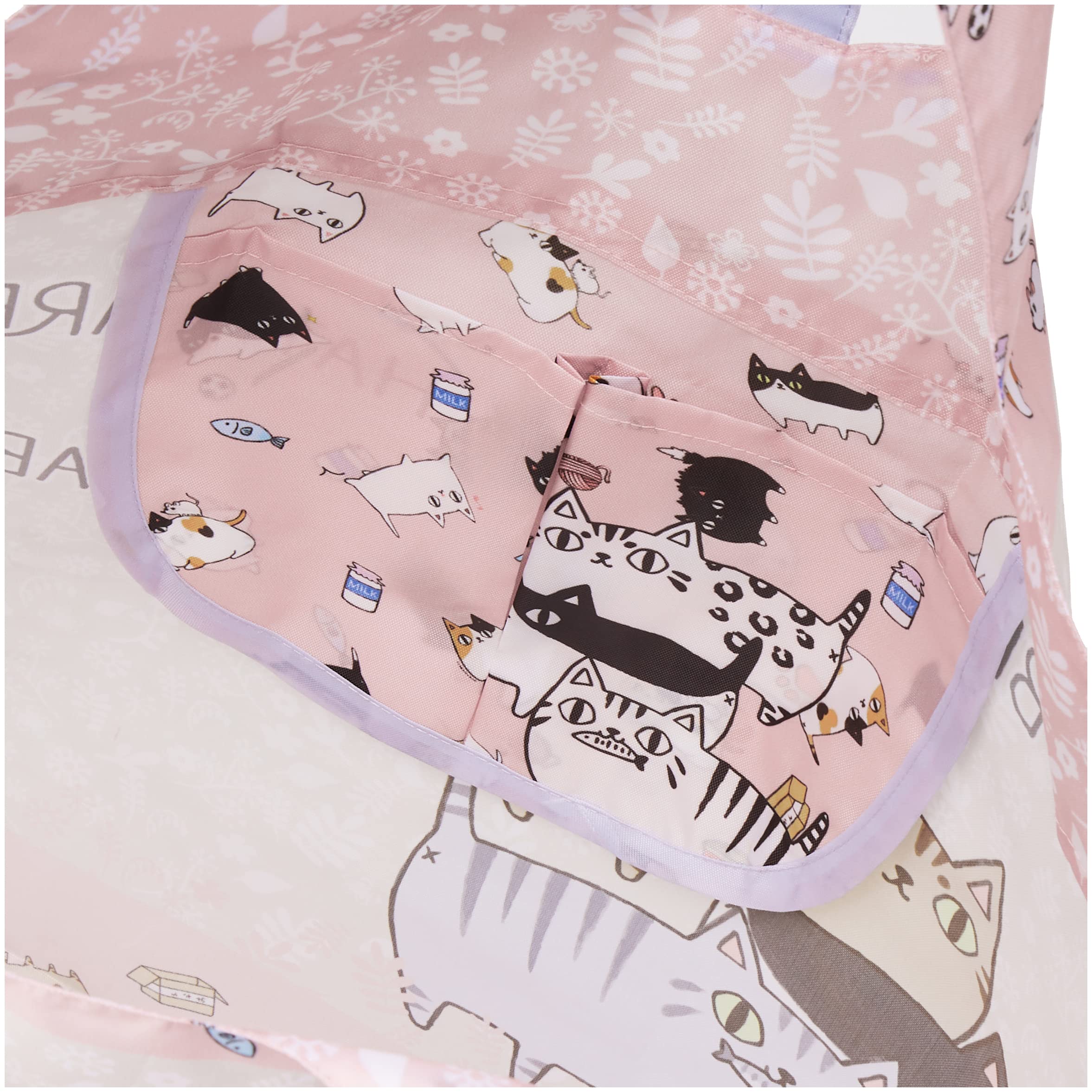 Amazon.co.jp: セラミック藍 猫3兄弟 エコバッグ フラワー 23104 45