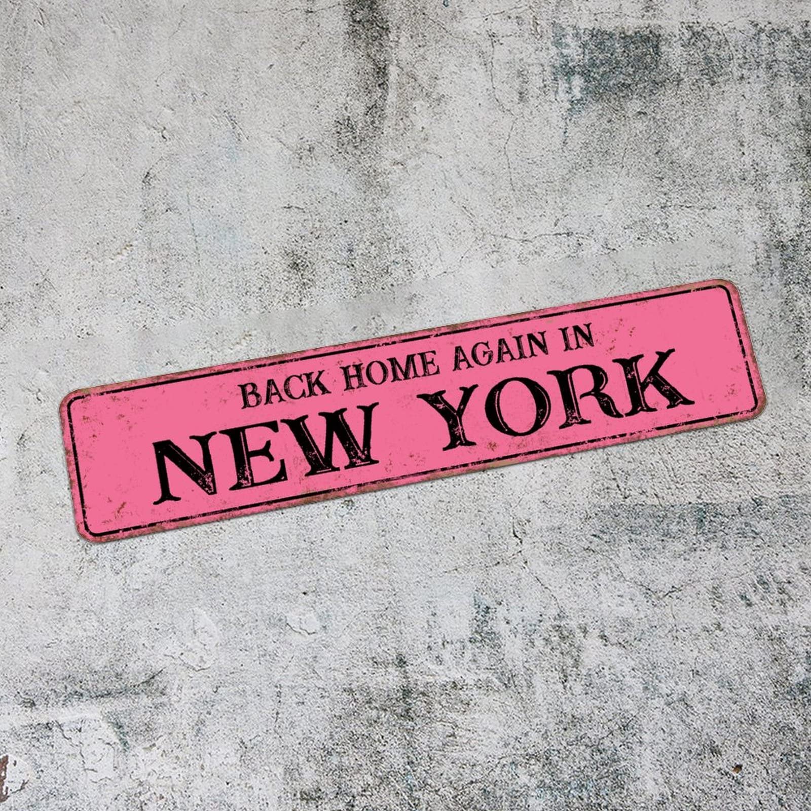 Panneau métal État de New York déco Man Cave idéale pour habiller un porche ou un bar de salon
