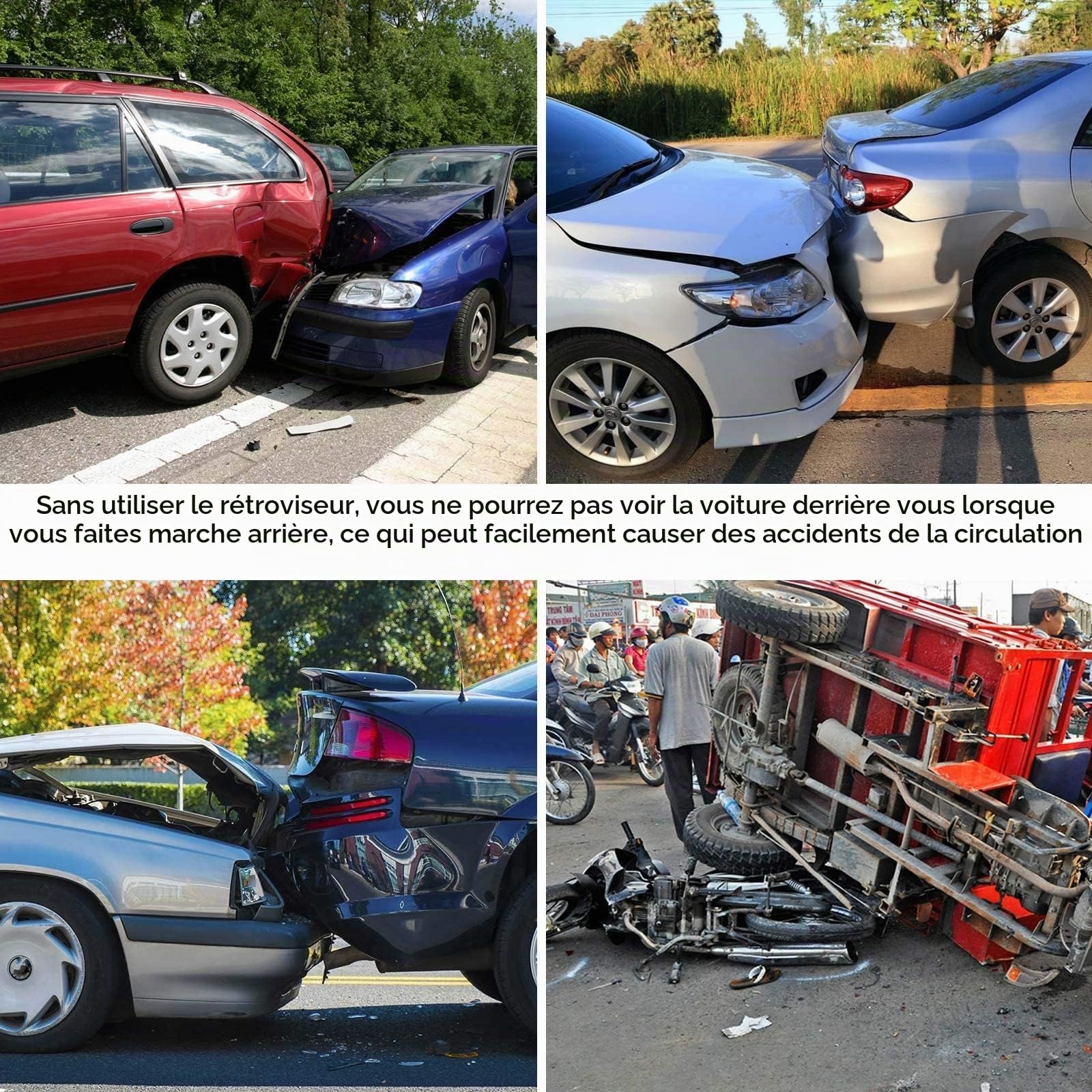 Rétroviseur intérieur universel pour voiture, transparent