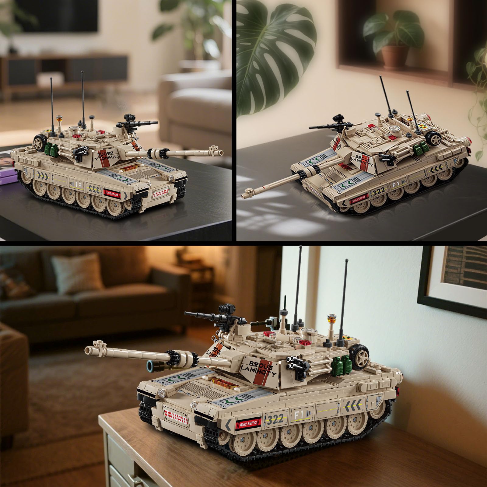 Amazon | M1A2 エイブラムス 戦車組み立てセット 大人用 - レゴ 