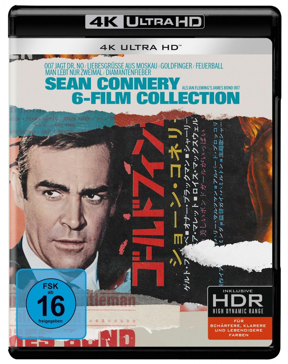 James Bond Blu-ray Collection 6-Film Set – Sean Connery (4K Ultra HD)