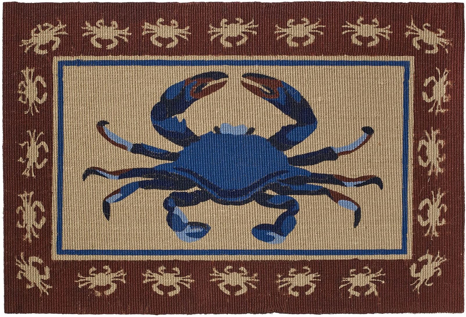 Amazon.com: Jellybean Indigo Crab Accent Rug 20 x 30 inches : Home ...