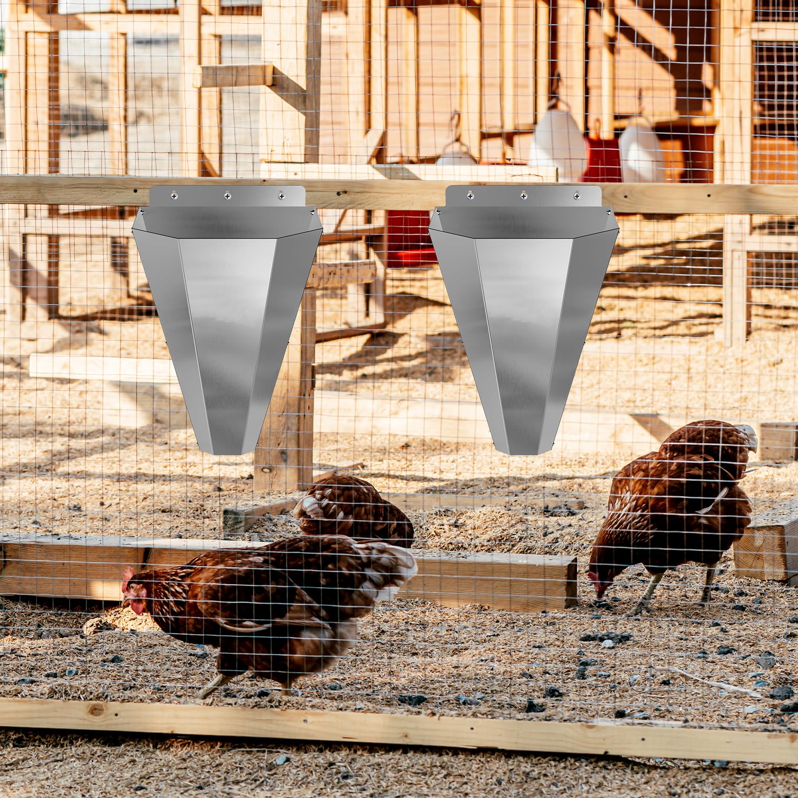 Imbuto da macello per pollame, Grande Cono in Acciaio Zincato per la Lavorazione del Pollame Cono di Pollo per Macellazione Antiruggine per Polli da Carne Galline Ovaiole