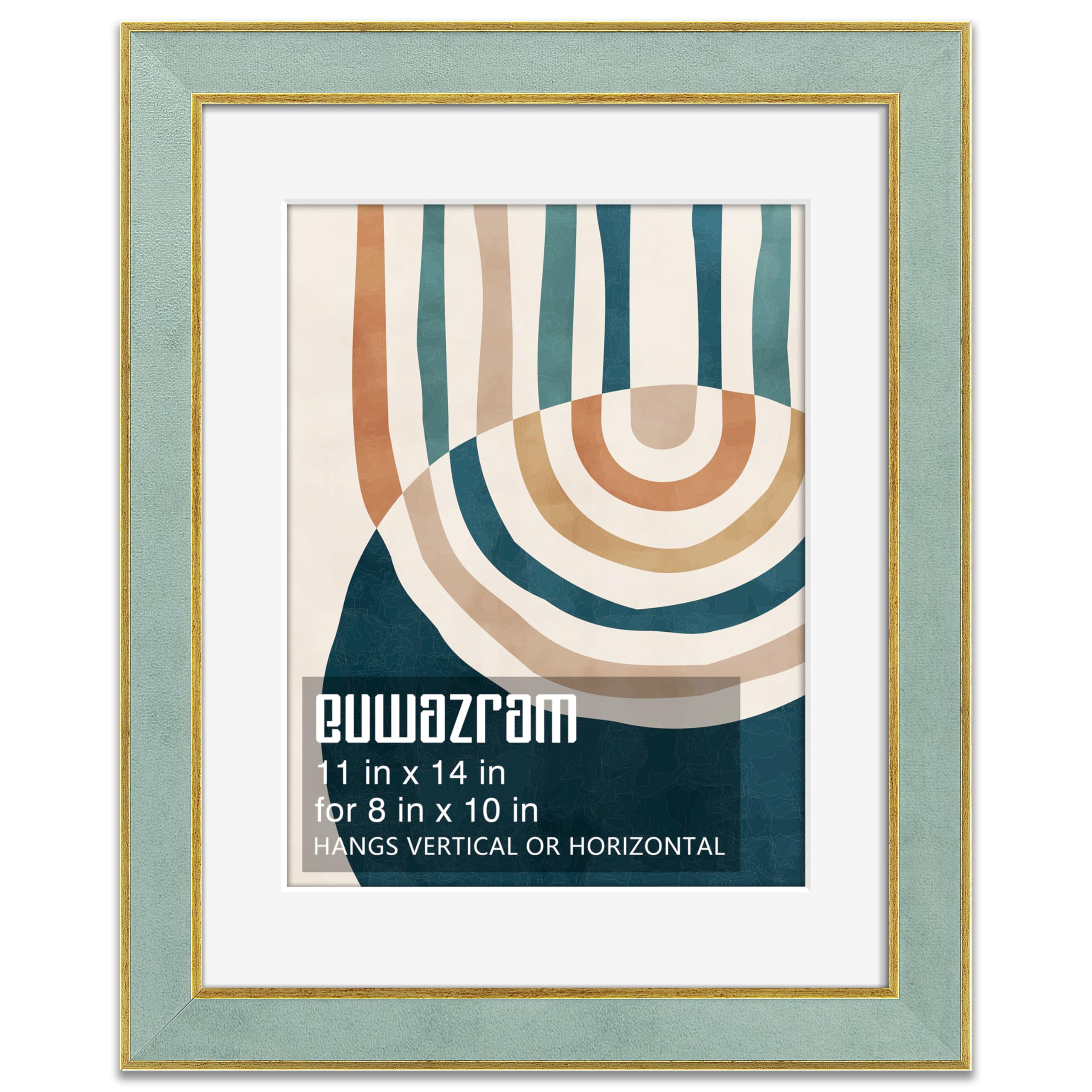 Photo 1 of euwazram Suede 11x14 Poster Frame with Mat