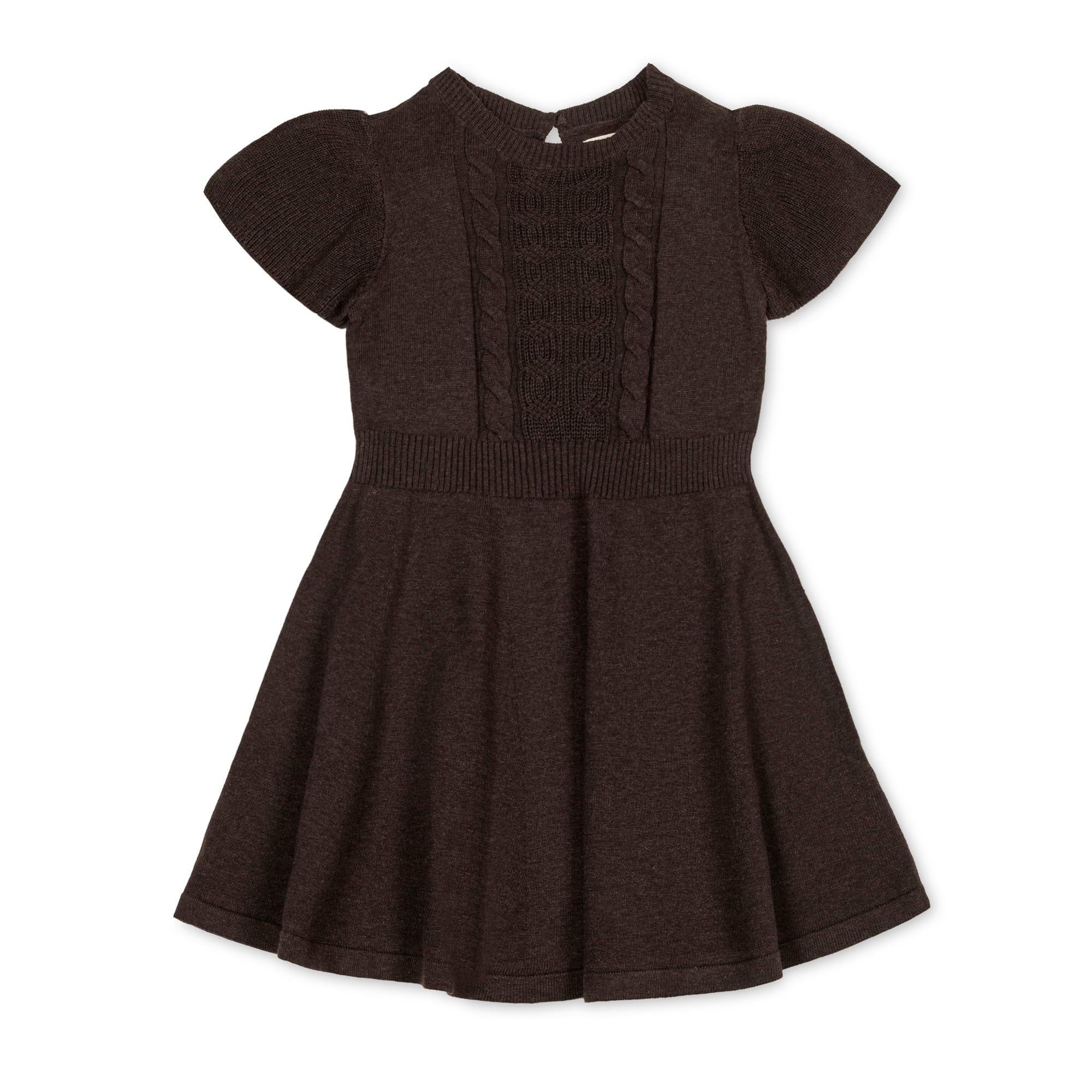 Hope &amp; Henry Girls' Milano Tipped Sweater Dress