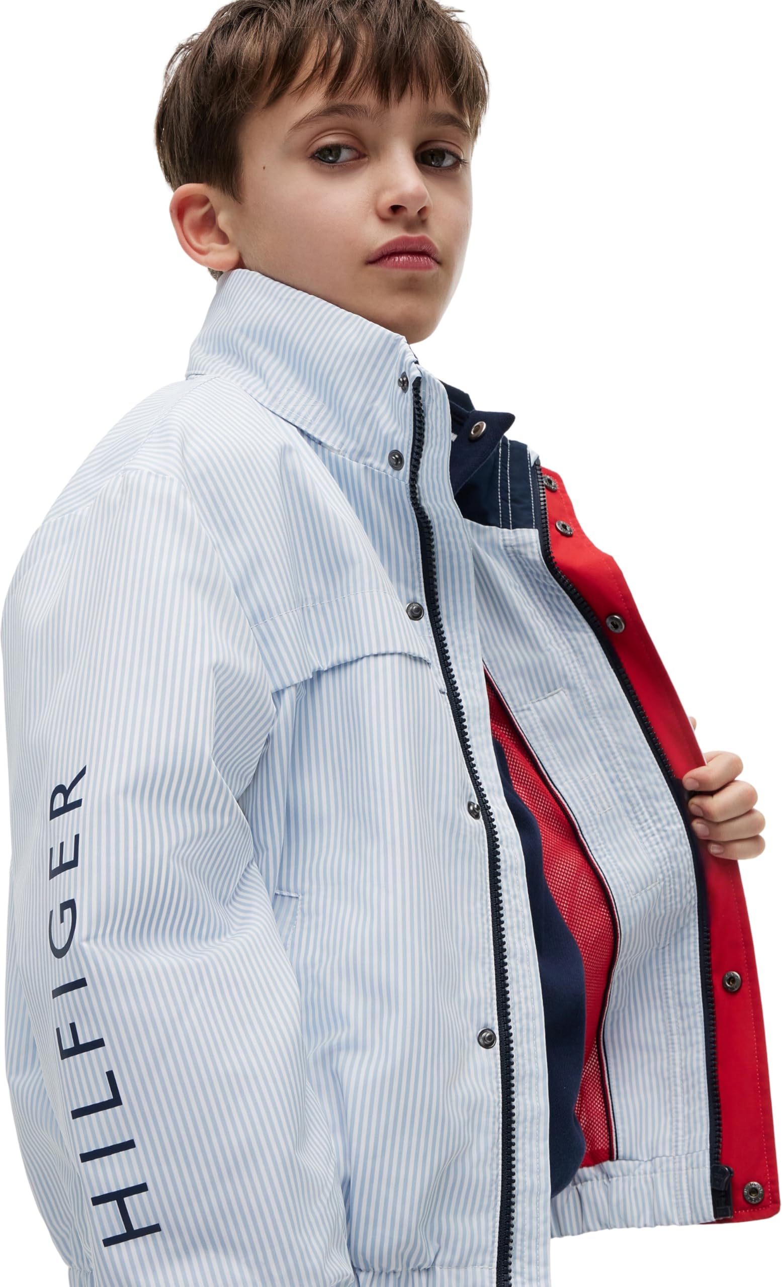 Tommy Hilfiger Regatta Stripe Jacket Kb0kb10450 Altre Giacche Bambini e ragazzi
