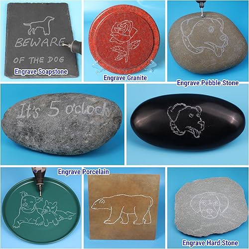 Miniatura 3 de Juego de 10 rebabas de carburo de 1/8 pulgadas compatible con brocas Dremel Milwaukee, kit de fijación de herramientas rotativas, accesorios de lima