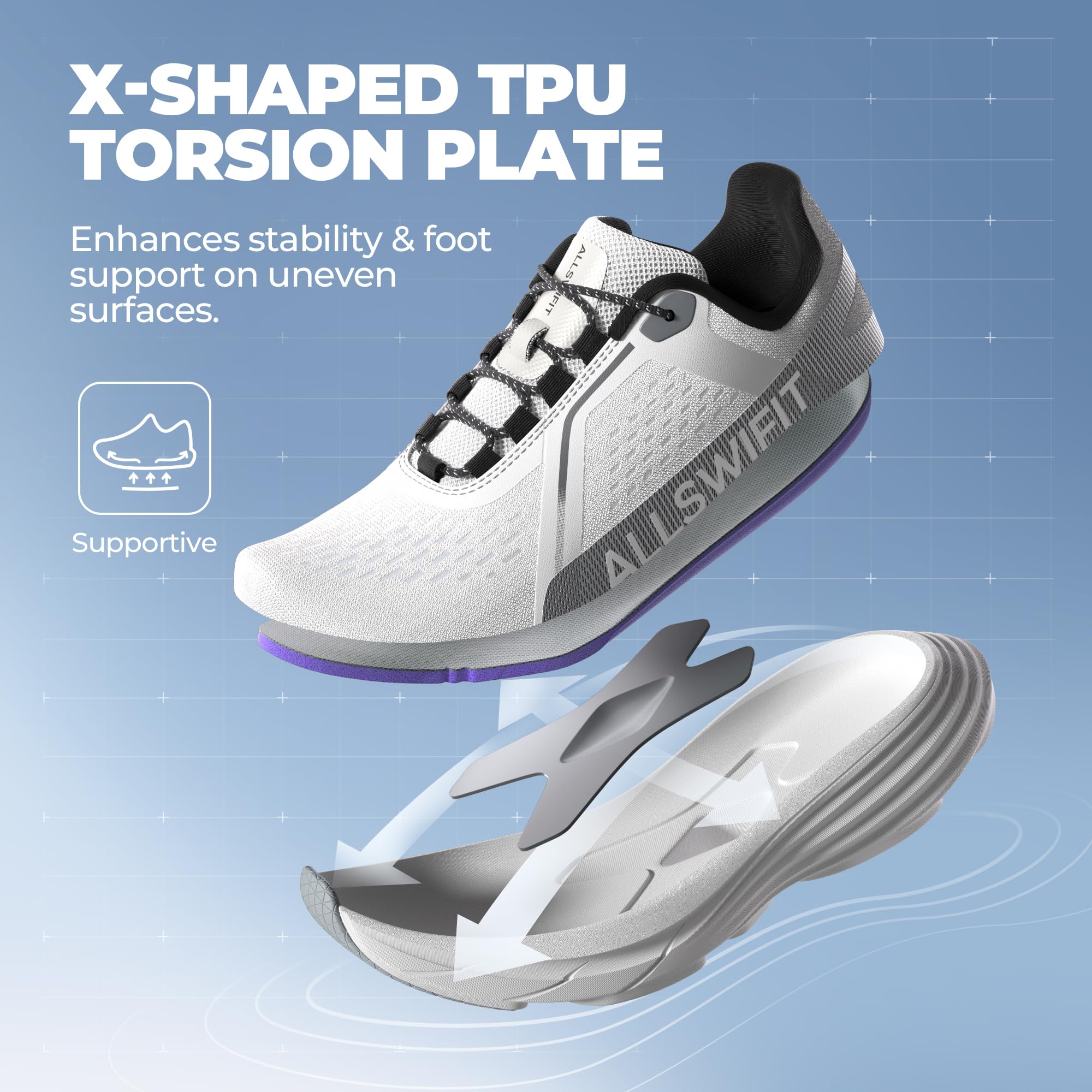 ALLSWIFIT Scarpe da ginnastica da uomo, leggere, da corsa, tennis, antiscivolo, comode, jogging, allenamento, palestra, atletica, traspiranti, ActiveAiry, alla moda