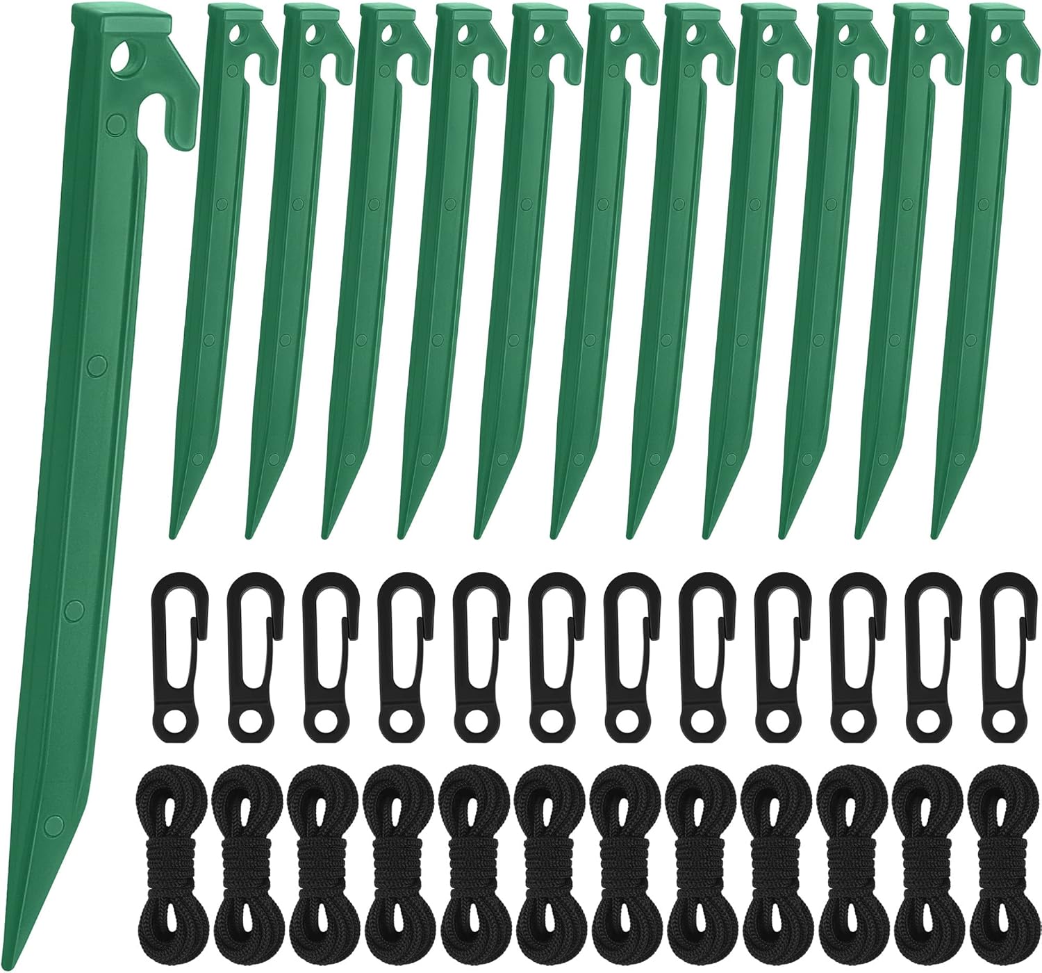 ADXCO 36 Pieces Plastic Inflatable Stakes Set Include