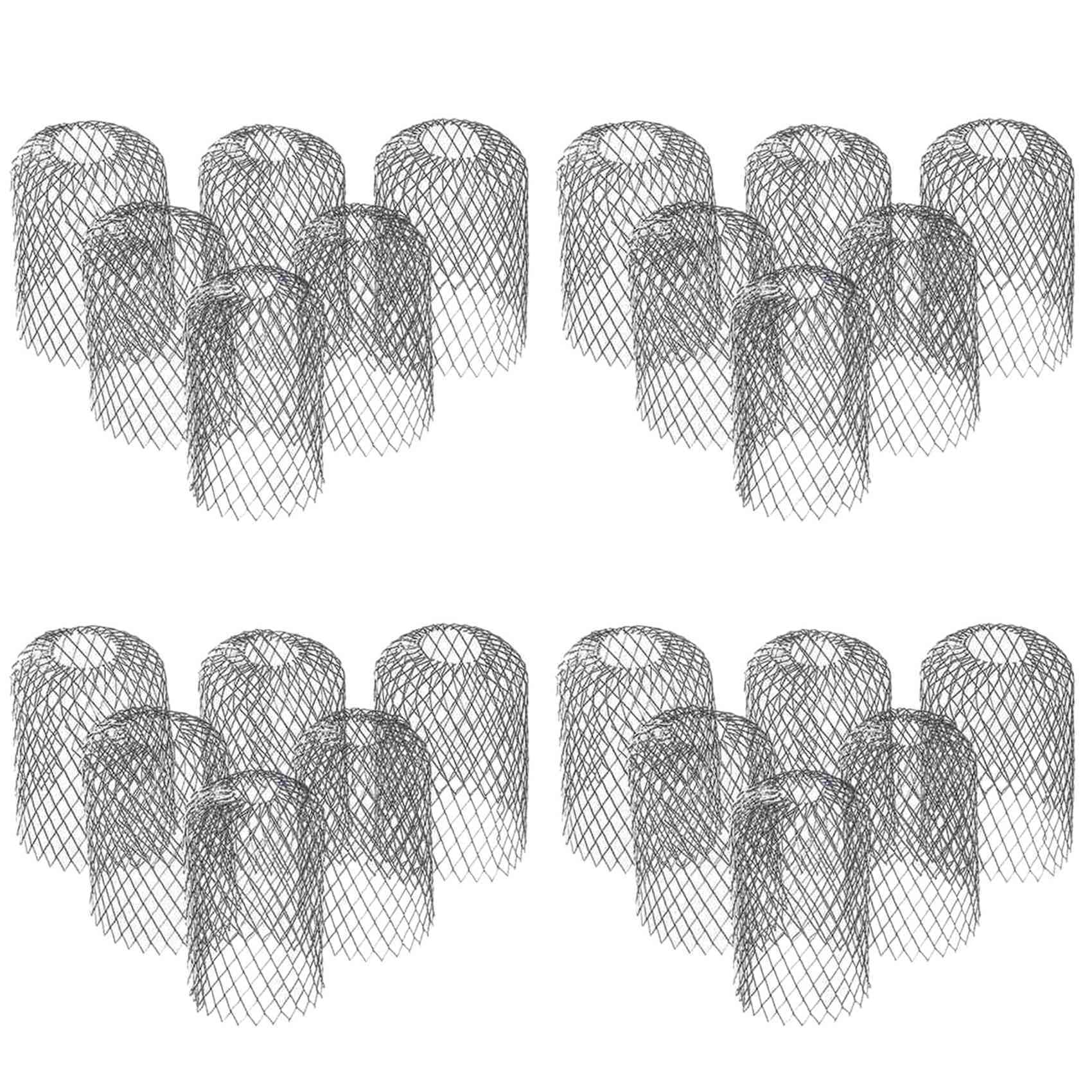 Jnchdghwa 24 Pack Gutter Guard 3 Inch Expandable Aluminium Filter Strainer Gutter Downspout Guard for Stopping Blockage Leaves