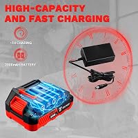 Șlefuitor cu excentric fără fir DEKOPRO 20V 125 mm, 6 viteze, 13000 rpm, 2000 mAh, cu sac de colectare a prafului și 15 discuri abrazive pentru șlefuirea lemnului 3