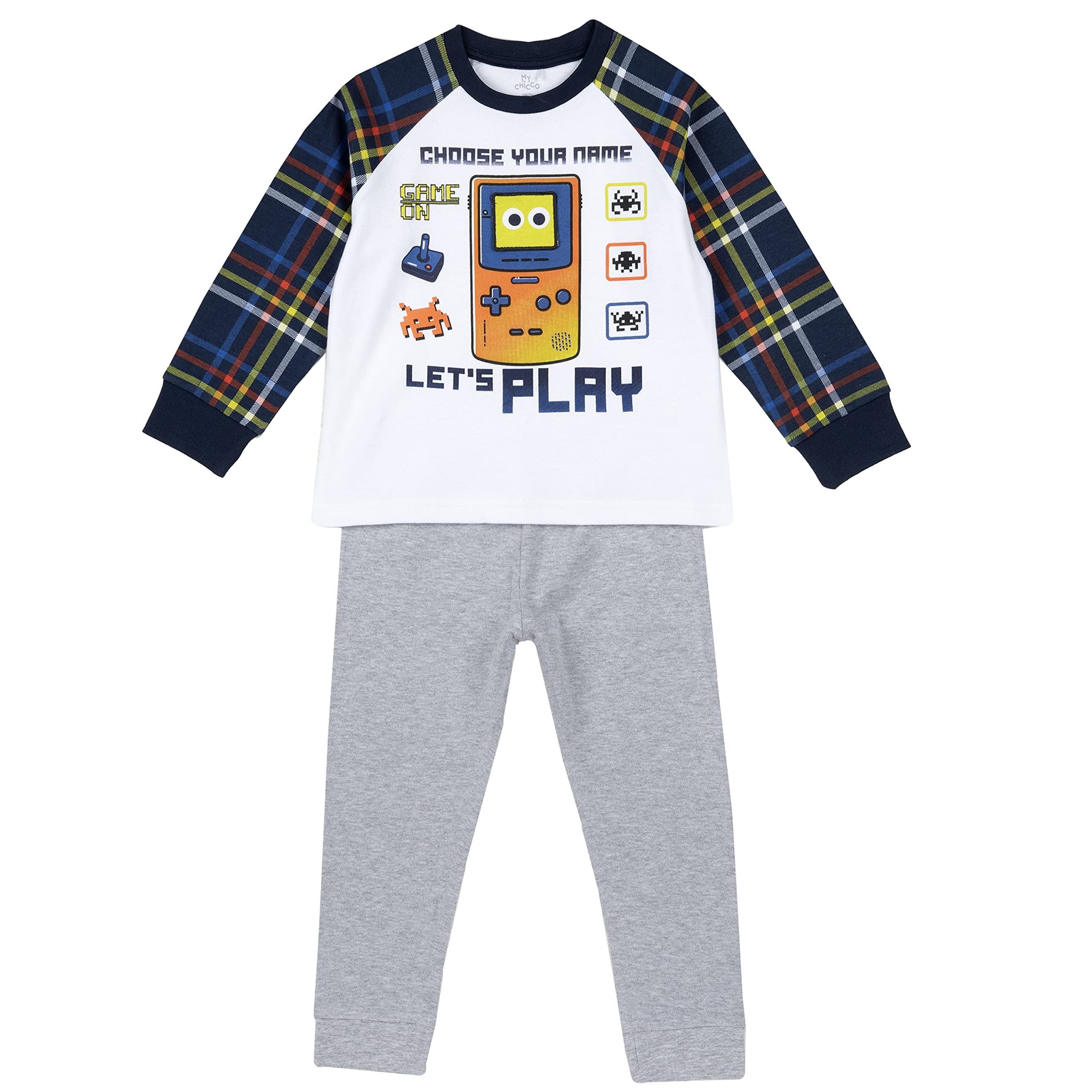 Chicco, Pijama de algodón con estampado, Multicolor