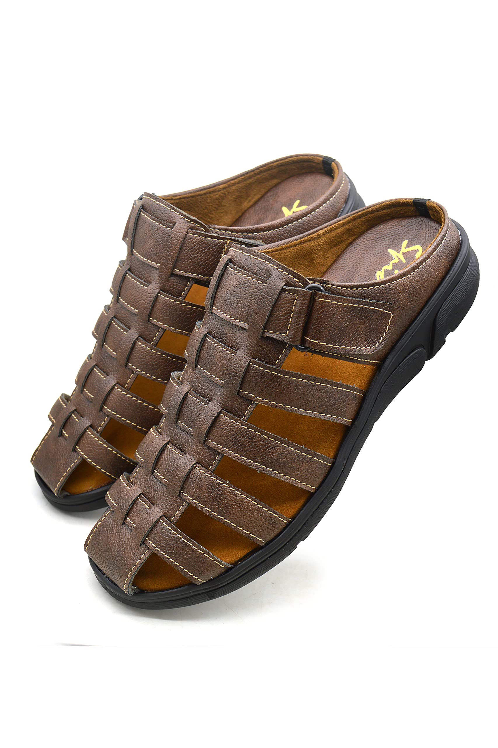 U.S Lacoshi Men Lightweight Sandal Flexible & Breathable Casual Male Footwear Comfortable Gents Fisherman Slipper 1003-BR-12 (B096MXLDMK) Amazon Price History, Amazon Price Tracker
