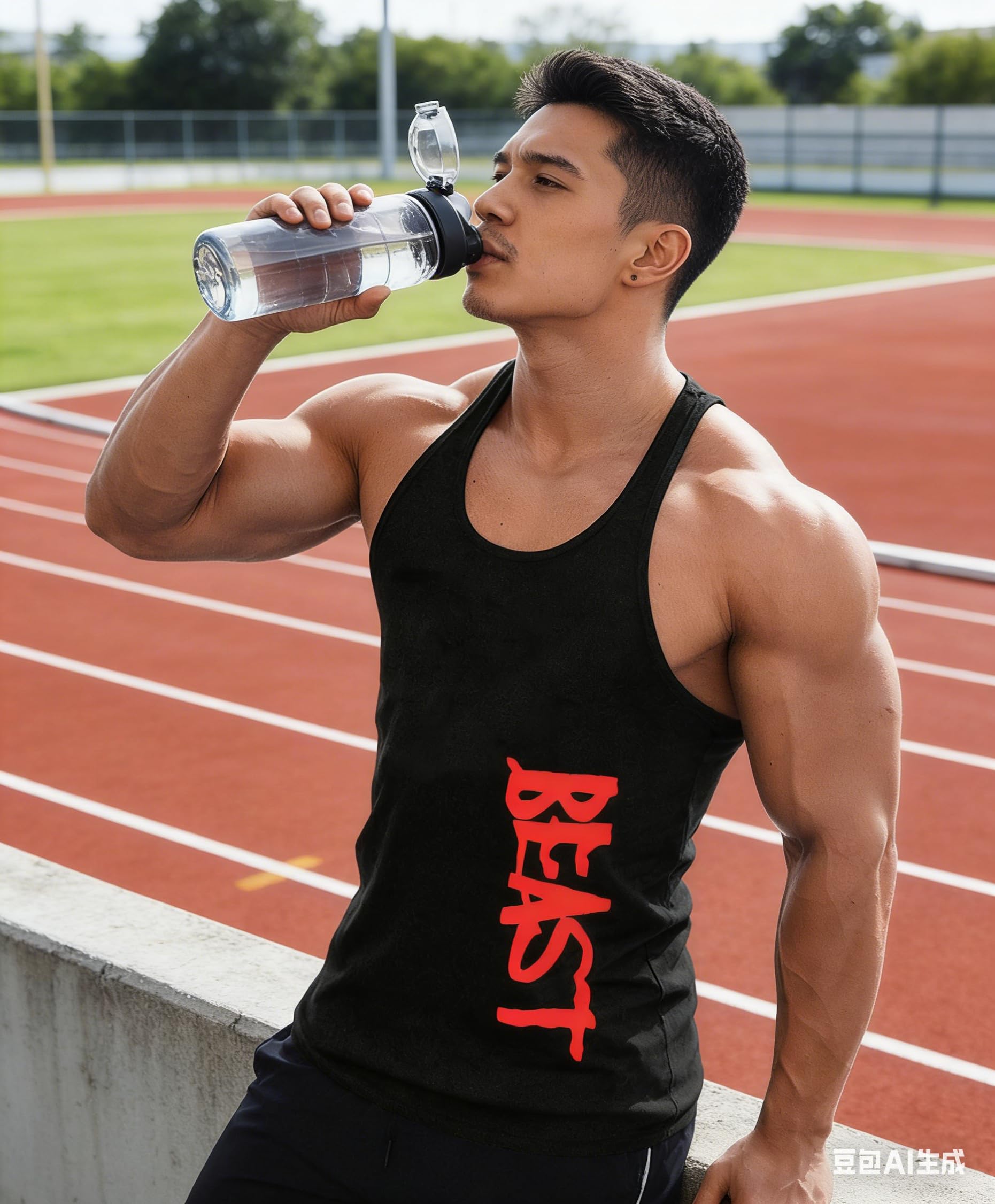 Canotta da Uomo Beast Gym Stringer Shirt Cotone..