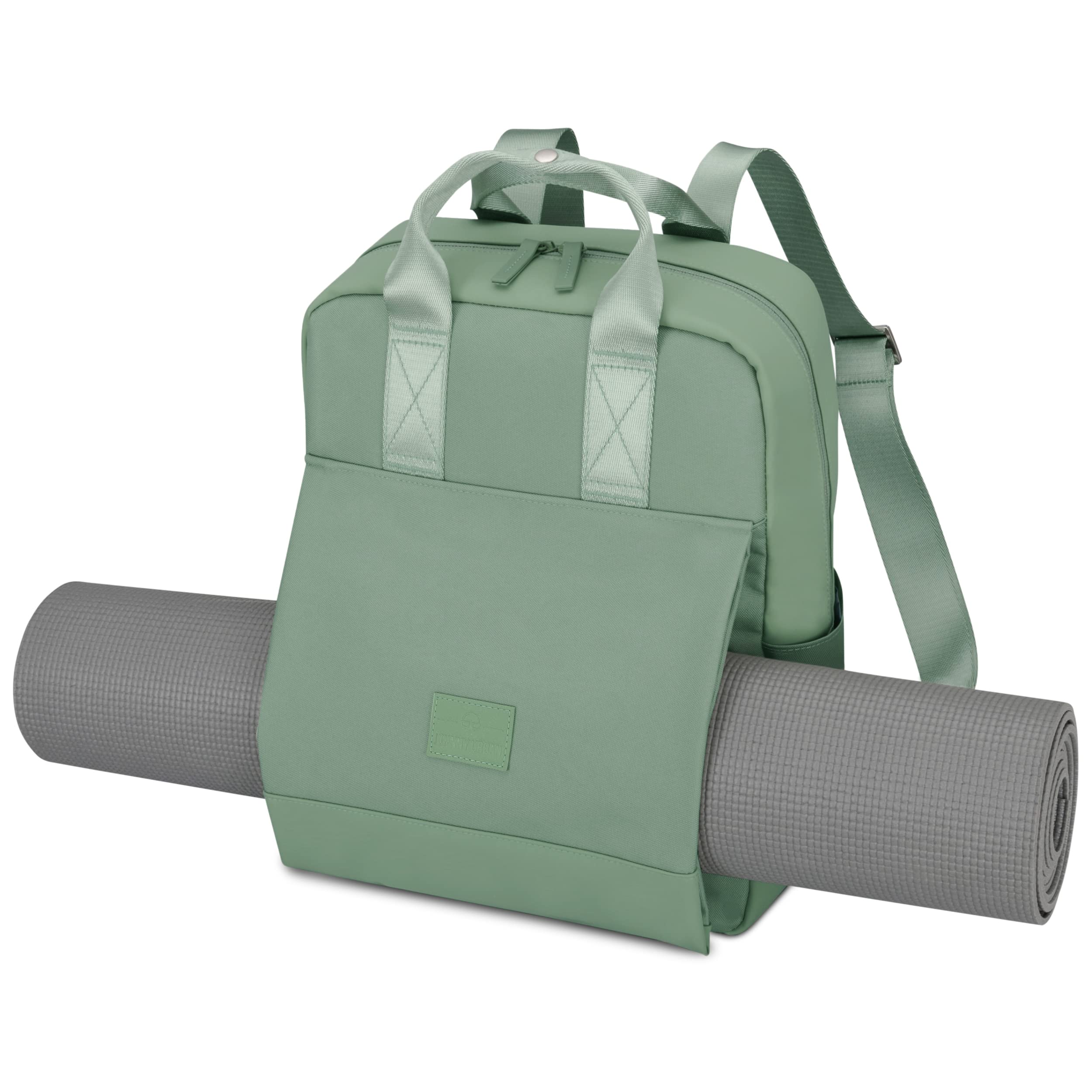 Johnny Urban Zaino Donna e Uomo Verde - Jona Large - Zaini Porta Pc 15.6 Pollici Per Lavoro, Viaggio, Università - Materiale Sostenibile - Idrorepellente