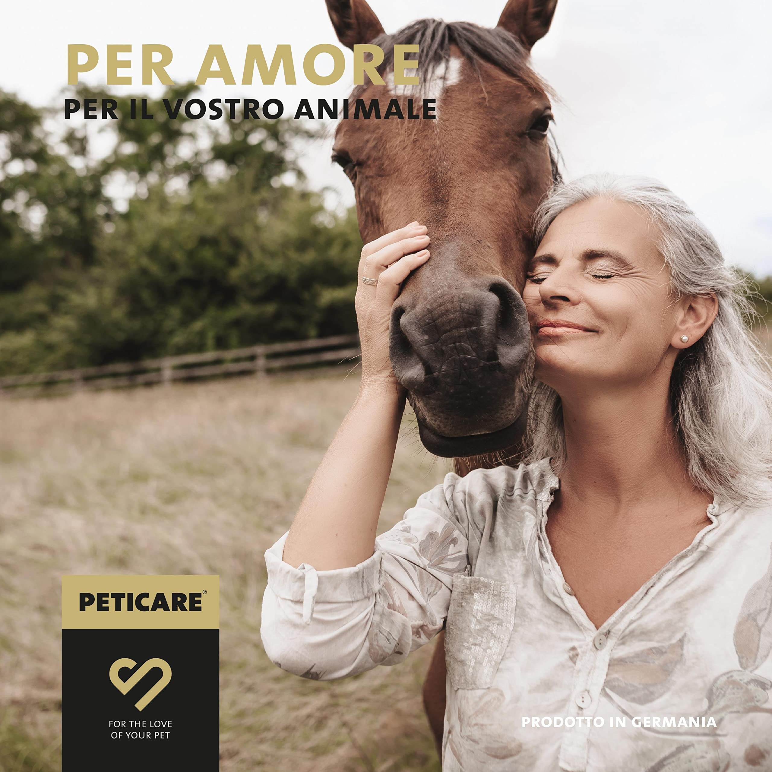 Peticare Cavallo Lozione Contro la Febbre da Fango e Le ragadi - Trattamento per Cavalli Combatte Eczema al Pastorale e del Nodello Secco e Umido - petHorse Health 2006