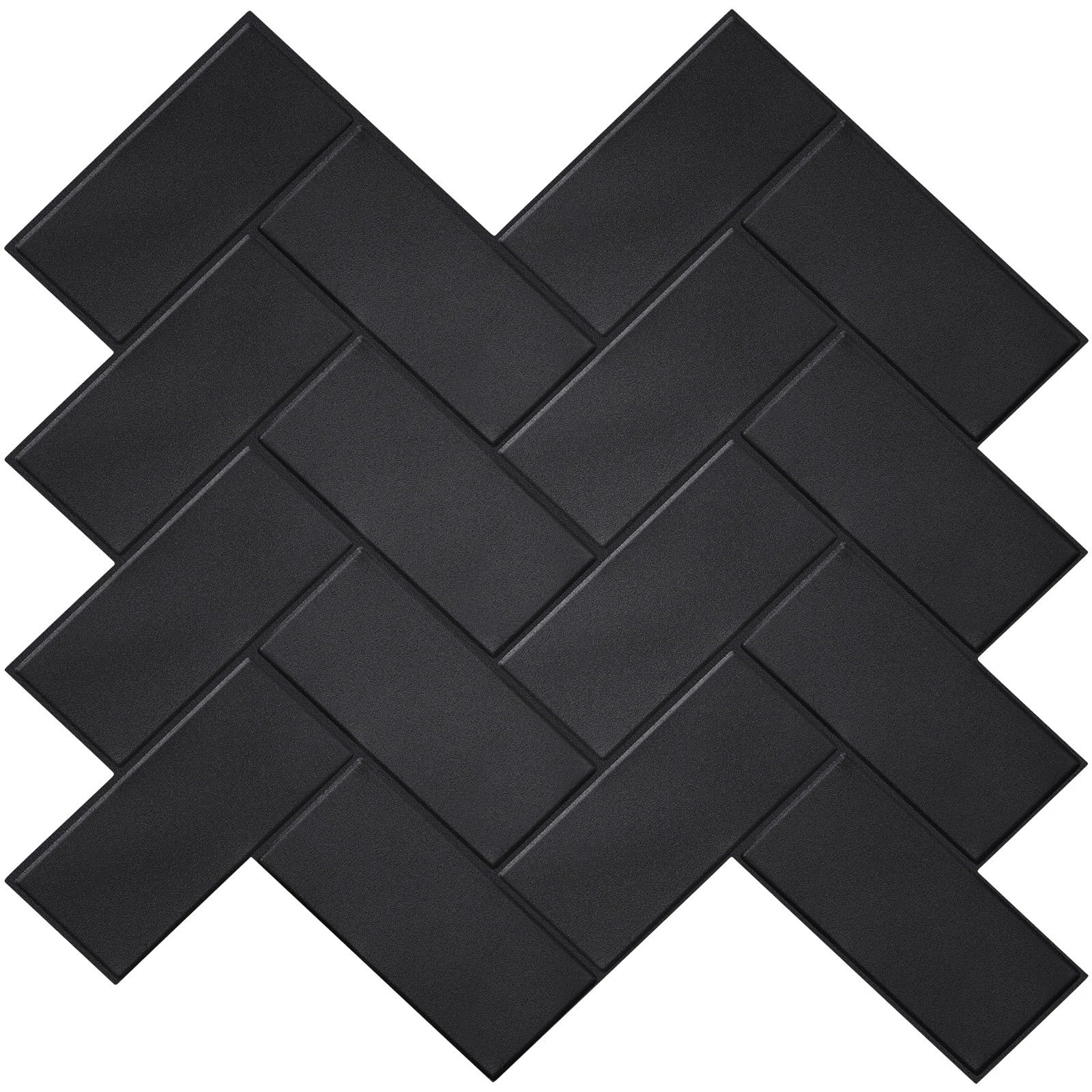 Splashback for Kitchen 5/10Sheet Stick On Self-Adhesive Tile White Peel and Tiles for Kitchen and Bathroom Herringbone and Back Splash(VP416-10PCS)