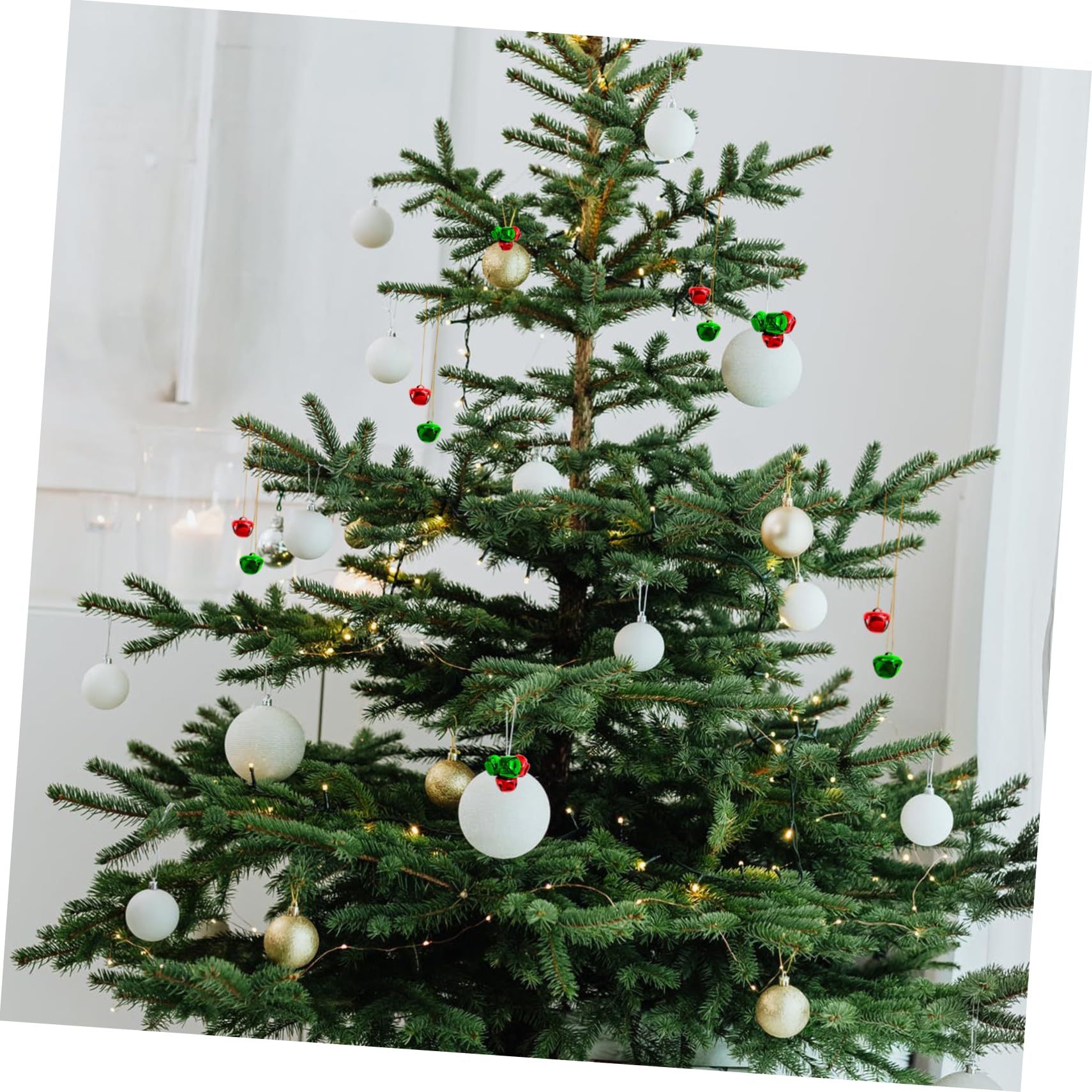 Cabilock 3 Set Campane Di Natale Decorazioni Bomboniere Natalizie Cravatte Campana Decorativa Lucine A Batteria Luci Di Natale Decorazione Porta Rosso Ferro Da Stiro 200 Pezzi * 3