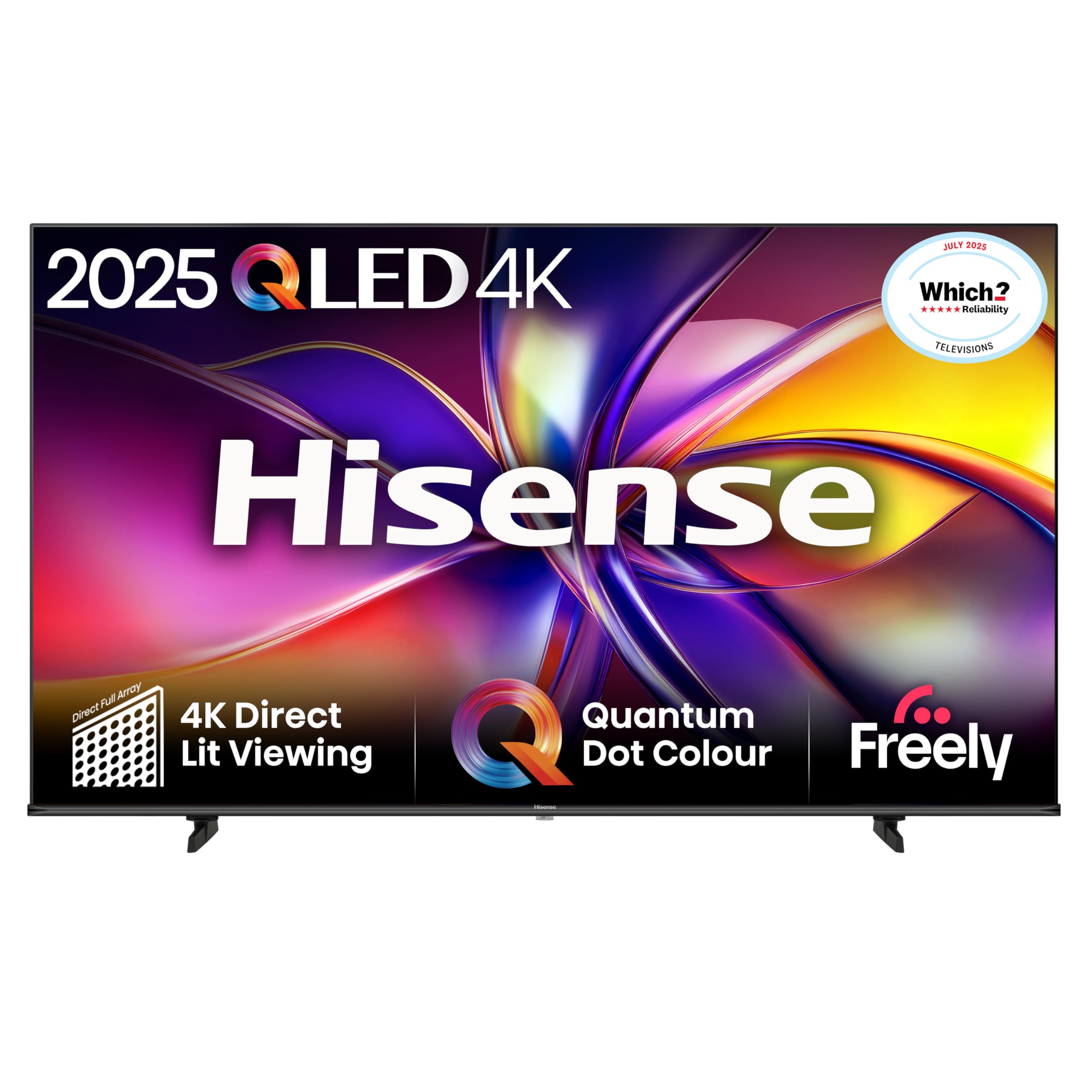 Hisense 50E78QTUK QLED Smart AI TV with Freely (2025 Model)