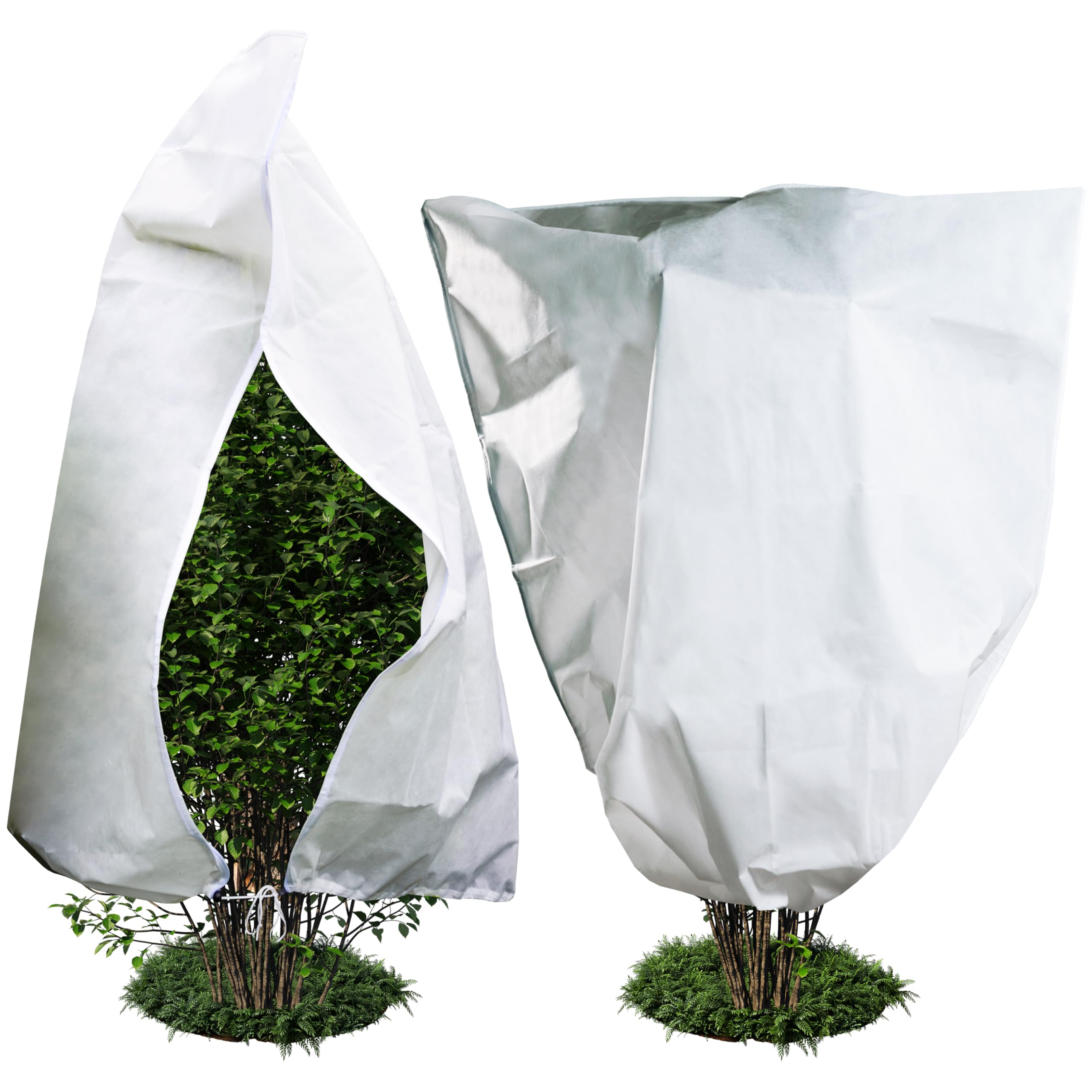 ARDILA VEELALarge Plant Covers Freeze Protection Set of 2, 70"x63" Plant Covers 2.82Oz, Plant Covers for Winter, Frost Covers for Outdoor Plants