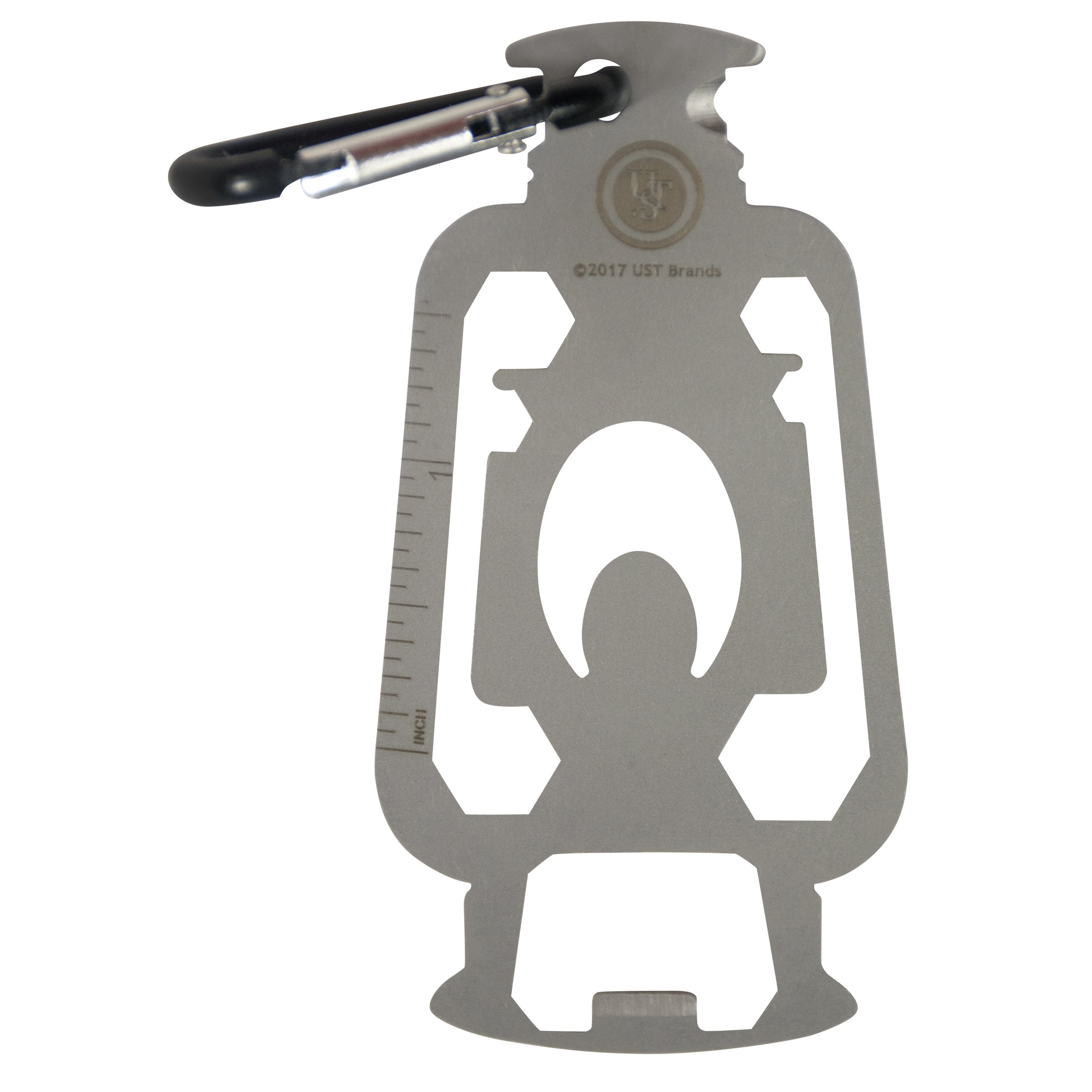 UST Tool-a-Long Multi-Tool Carabiners with Durable, Compact Stainless Steel Construction for Hiking, Kayaking, Camping, Travel and Outdoor Survival