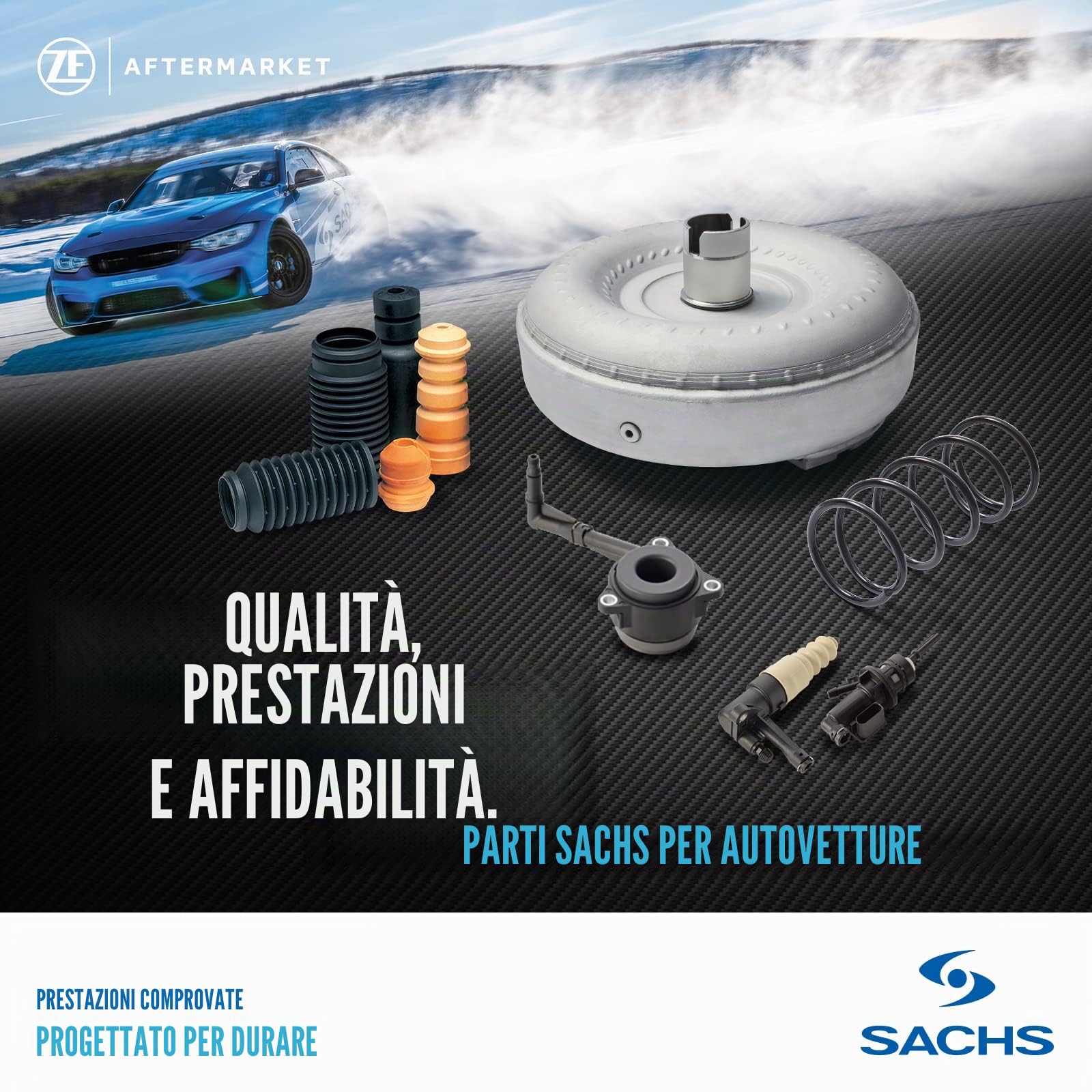 SACHS 803 169 Supporto Ammortizzatore A Molla per Fiat 500X (334_) 2014 - Dx, Sx, Assale anteriore e altri veicoli