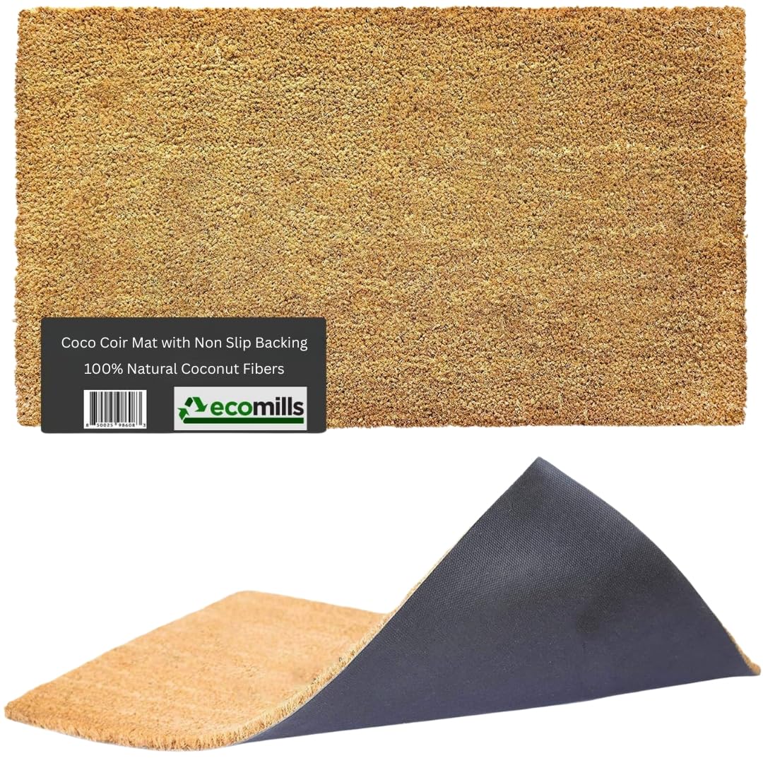 Amazon.com: Ecomills Coco Coir Doormat with Non-Slip Backing, 36