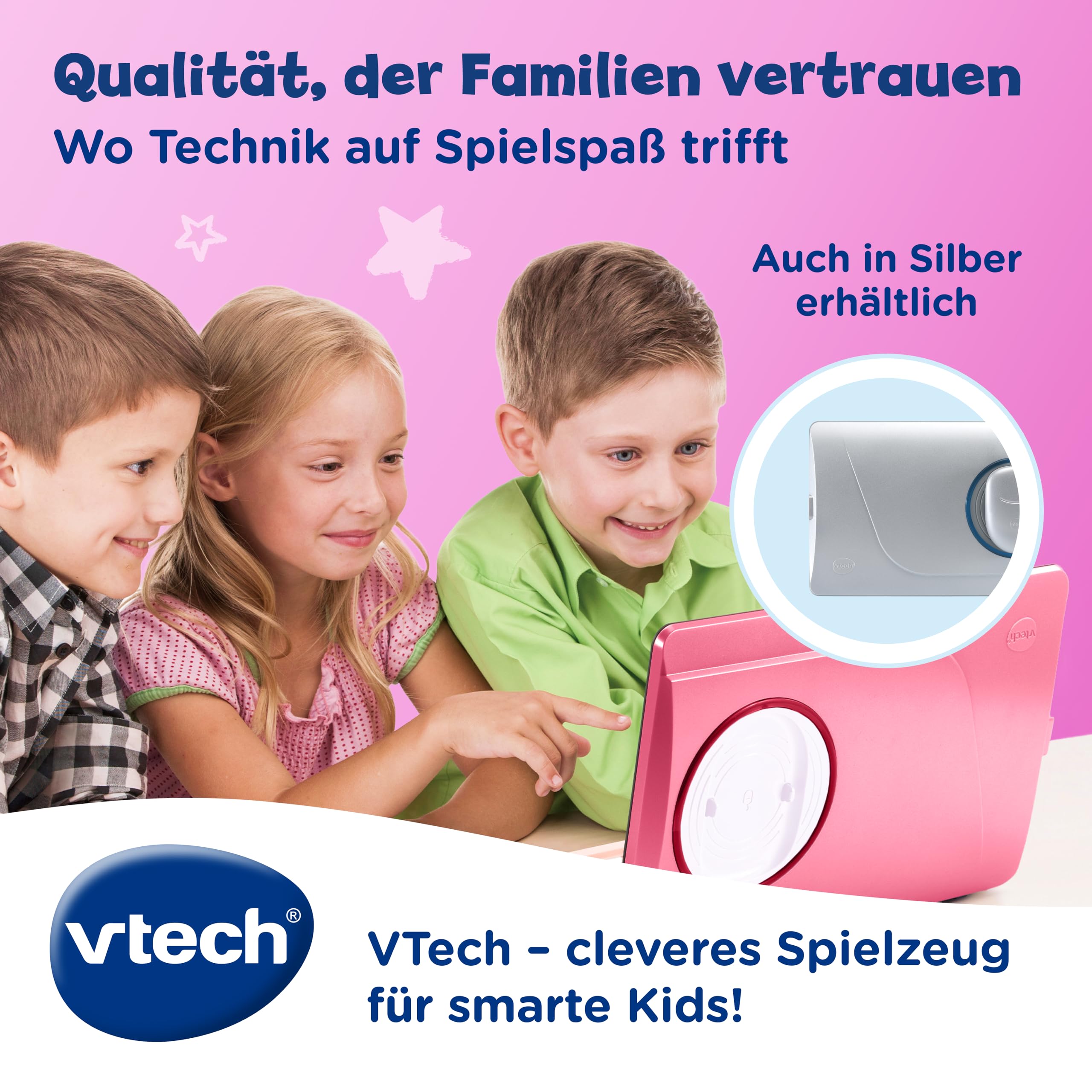 VTech Genio Laptop - Lerncomputer für Kinder 5-12 Jahre pink