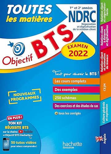 Objectif BTS NDRC (1re et 2e années) - Toutes les matières, examen 2022