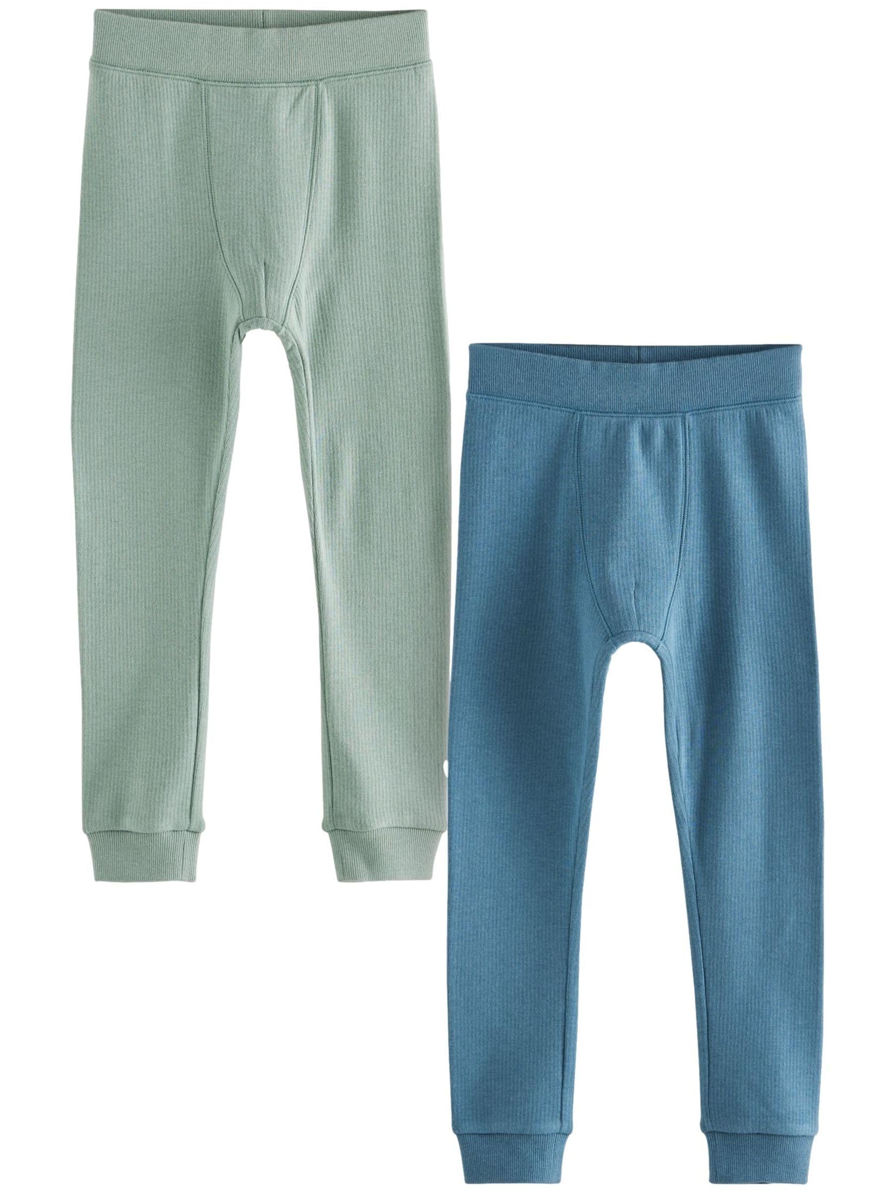 NEXT Niños Pack de 2 Leggings térmicos Blue/Teal 2 Años-3 Años
