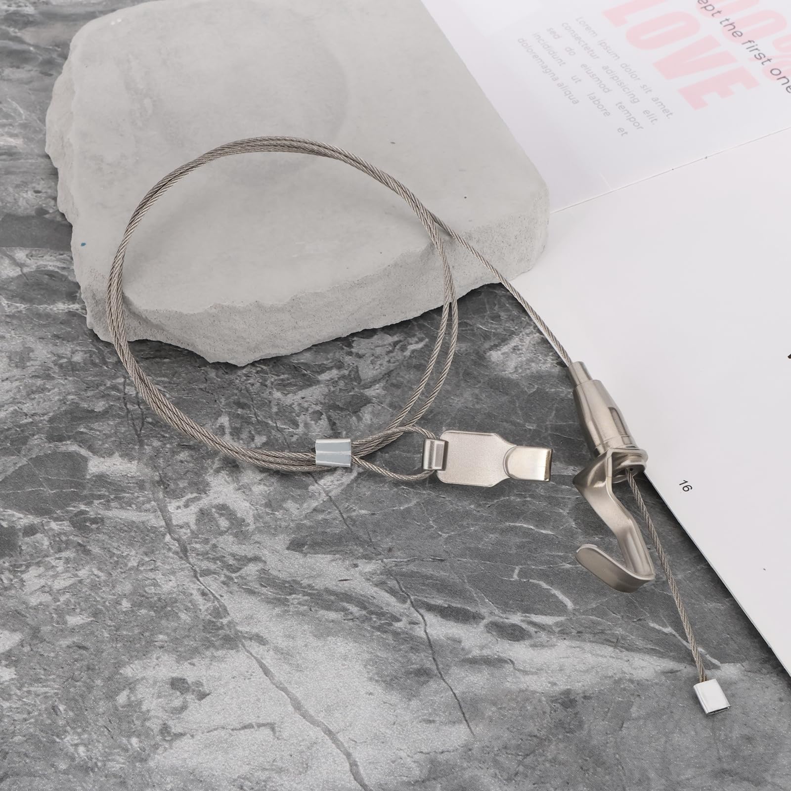 Lot De 10 Crochets De Suspension Pour Tableau Avec Cordon En Nylon Invisible Et Crochets Réglables Pour Photos Murales, Expositions, Fournitures De Galerie D'art, Blanc