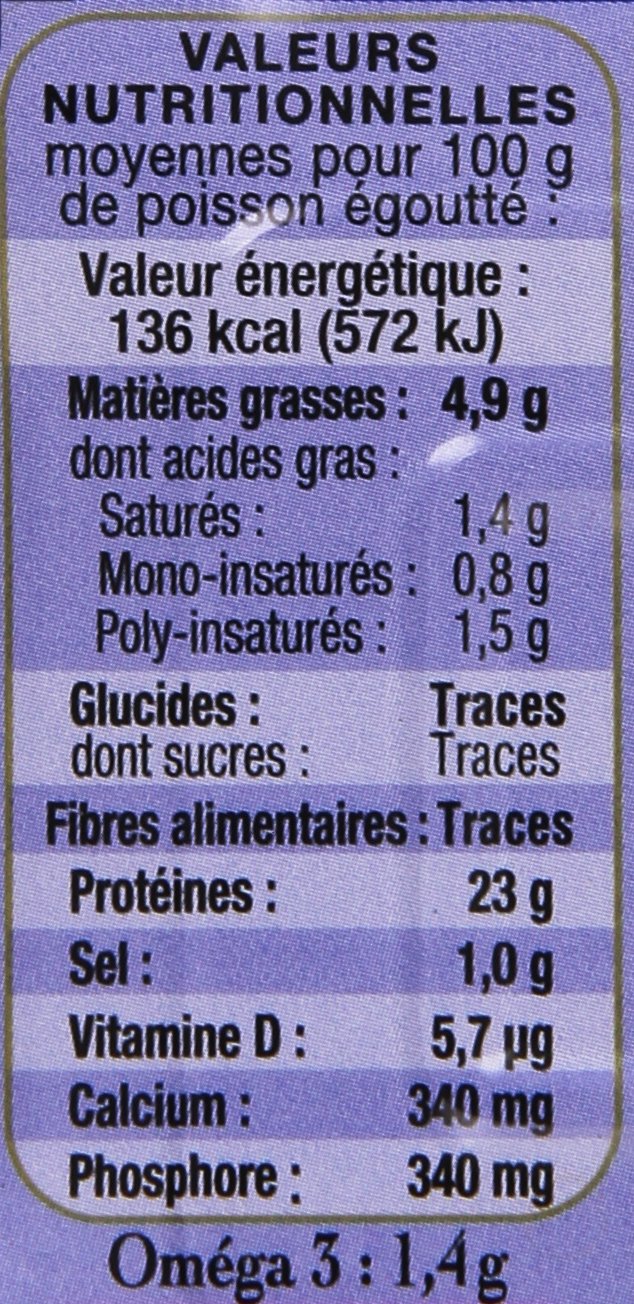 Connétable Sardine Nature 135 g - Paquete de 6