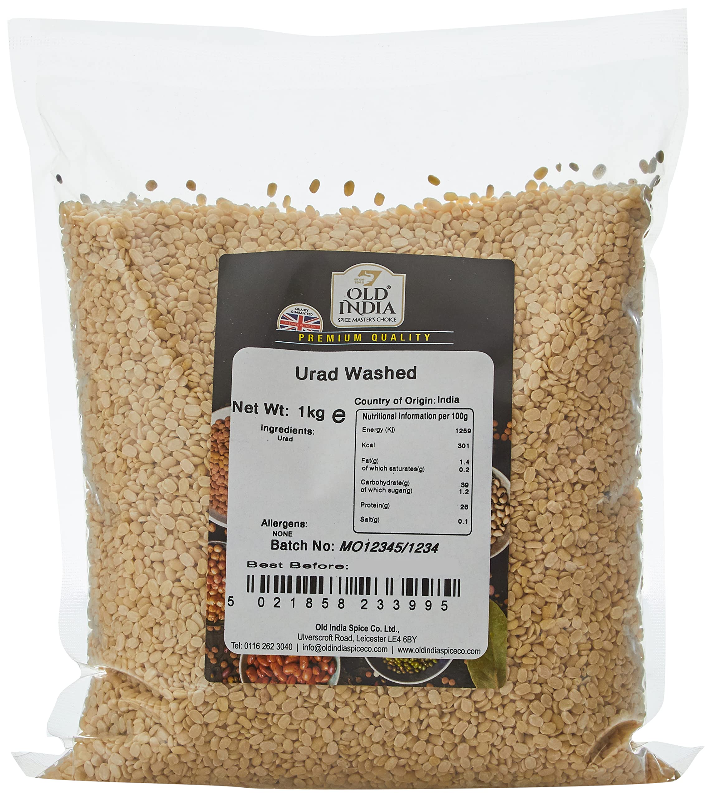 Old India Urad Washed 1kg