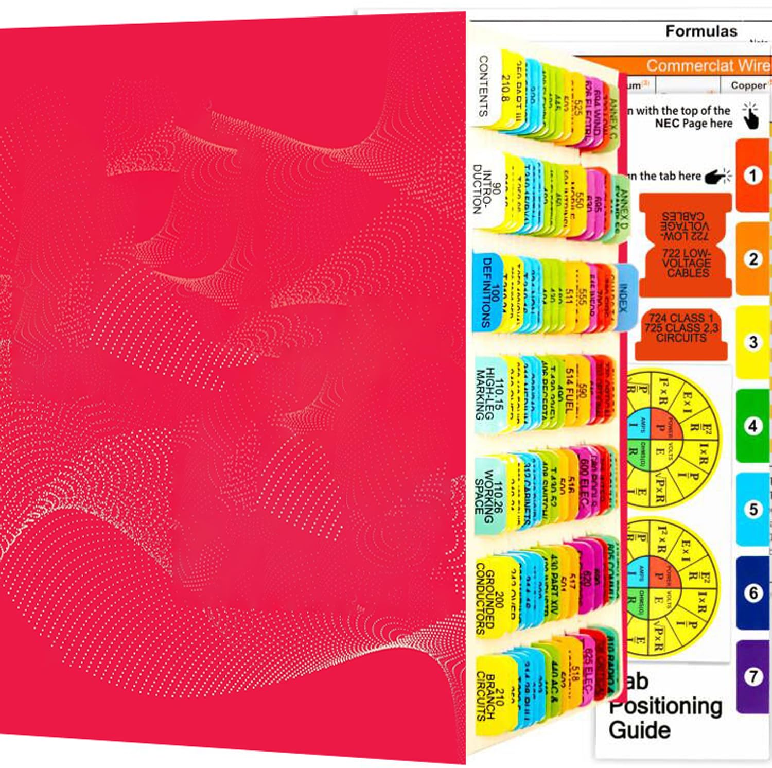 Amazon.com : 2023 Colored Tabs, 120 PCS Laminated Waterproof N.E.C