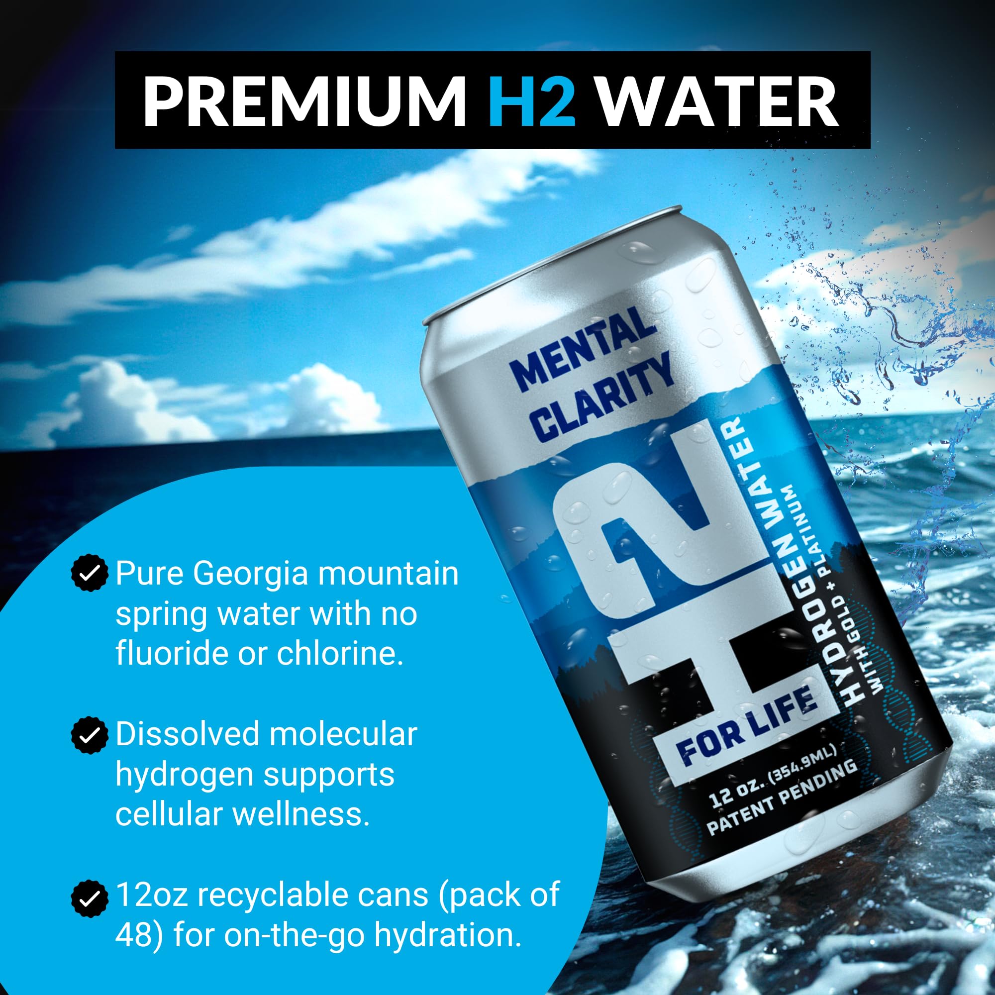 Amazon.com: H2forLife Hydrogen Rich Spring Water – Mental Clarity