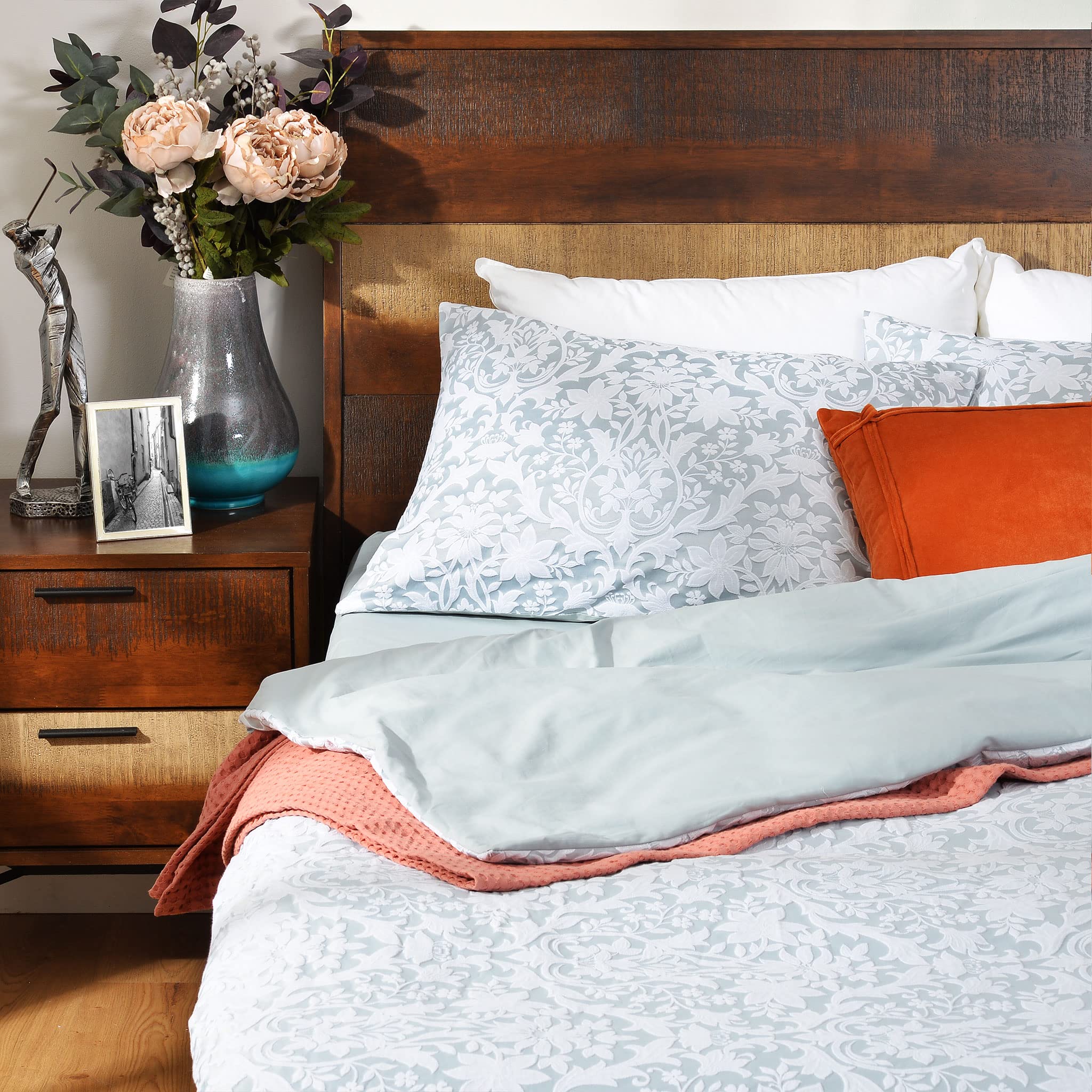 YF41254123 4-teiliges Bettwäsche-Set LORIANA 200x220cm grün