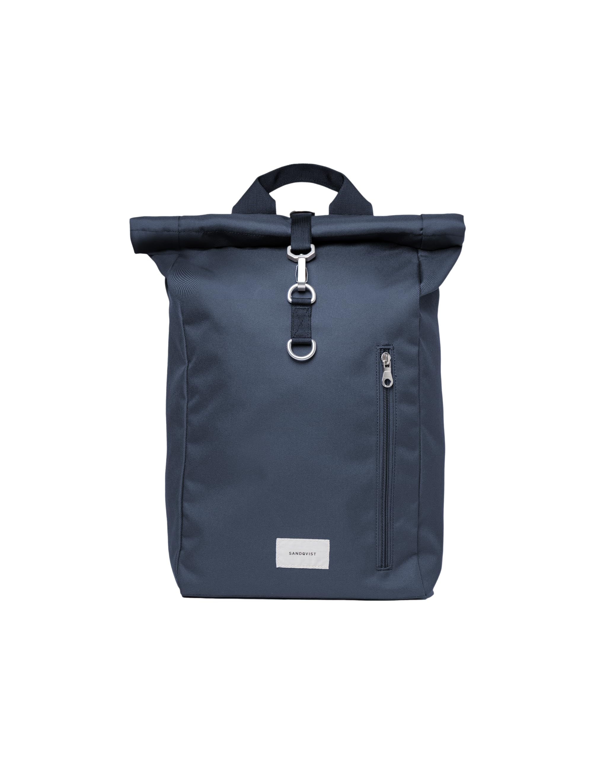 Sandqvist Ground Rolltop Backpack 16”, 19L, Navy, Laptop Backpack, 16" Laptop Compartment, Water-Resistant, Recycled Materials