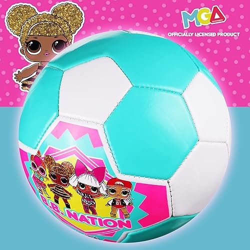 Miniatura 7 de Capelli Sport LOL Surprise! Balón de fútbol tamaño 3, BB Nation con licencia oficial de fútbol para niños y niñas, multicolor