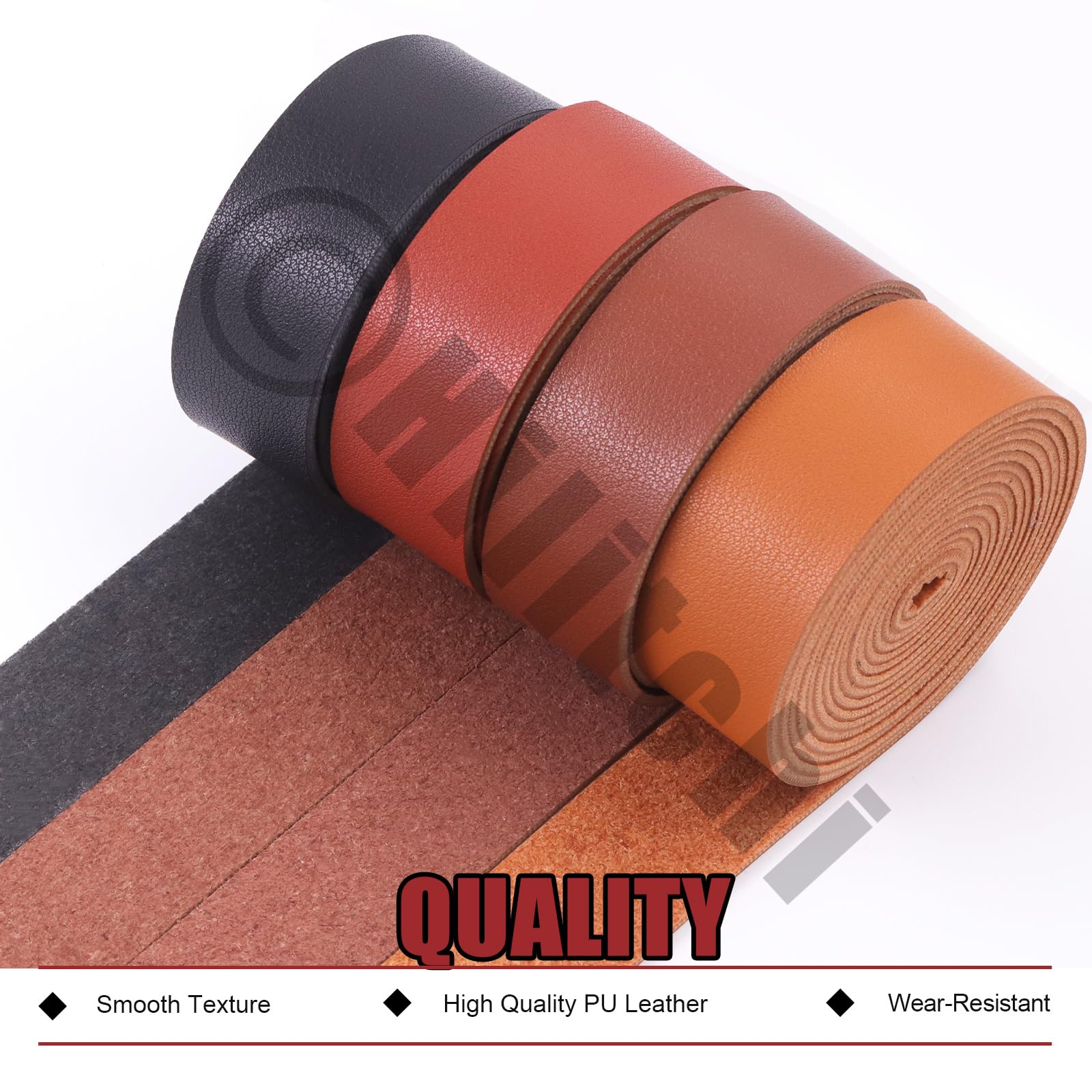 Cimeton Bandes De Cuir Marron De 25 Mm De Large, 2 M De Long - Bandes