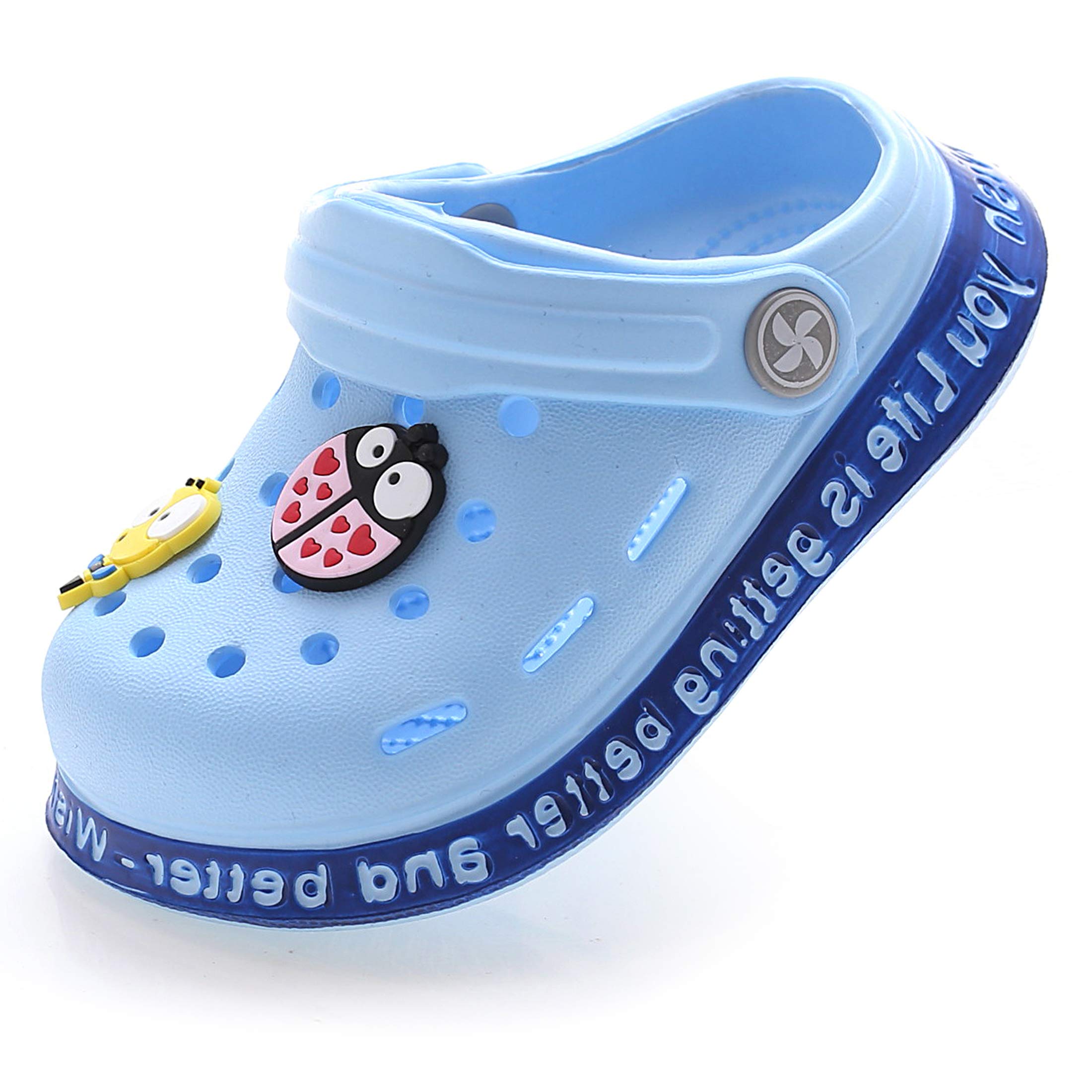 ZYLDK Unisex Sandalias niños Verano Chanclas Zuecos niños Antideslizante Respirable Piscina Jardín Zapatos Playa niños