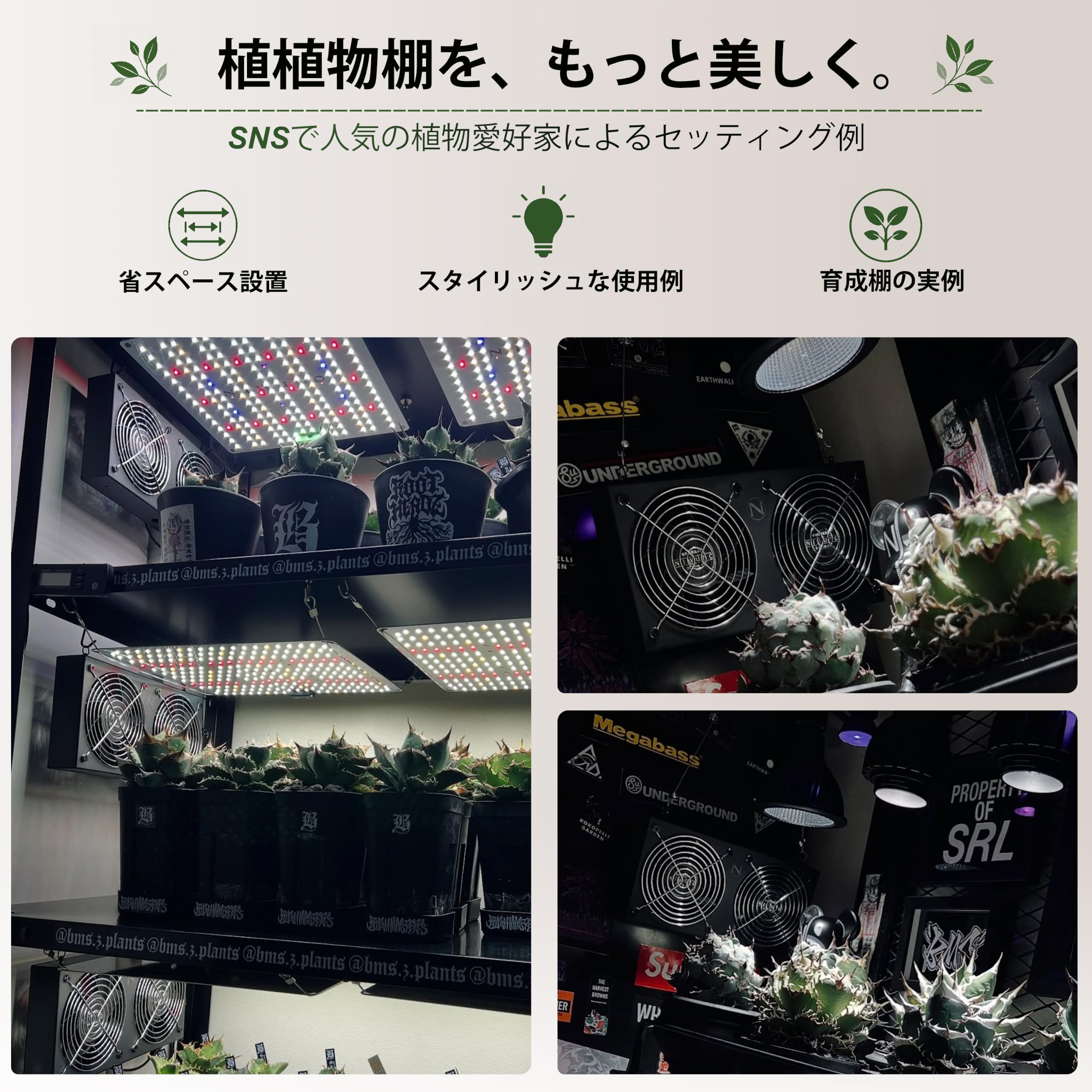 Amazon | Niwuno オリジナル 植物専用送風機 ファン 換気扇 温度調節