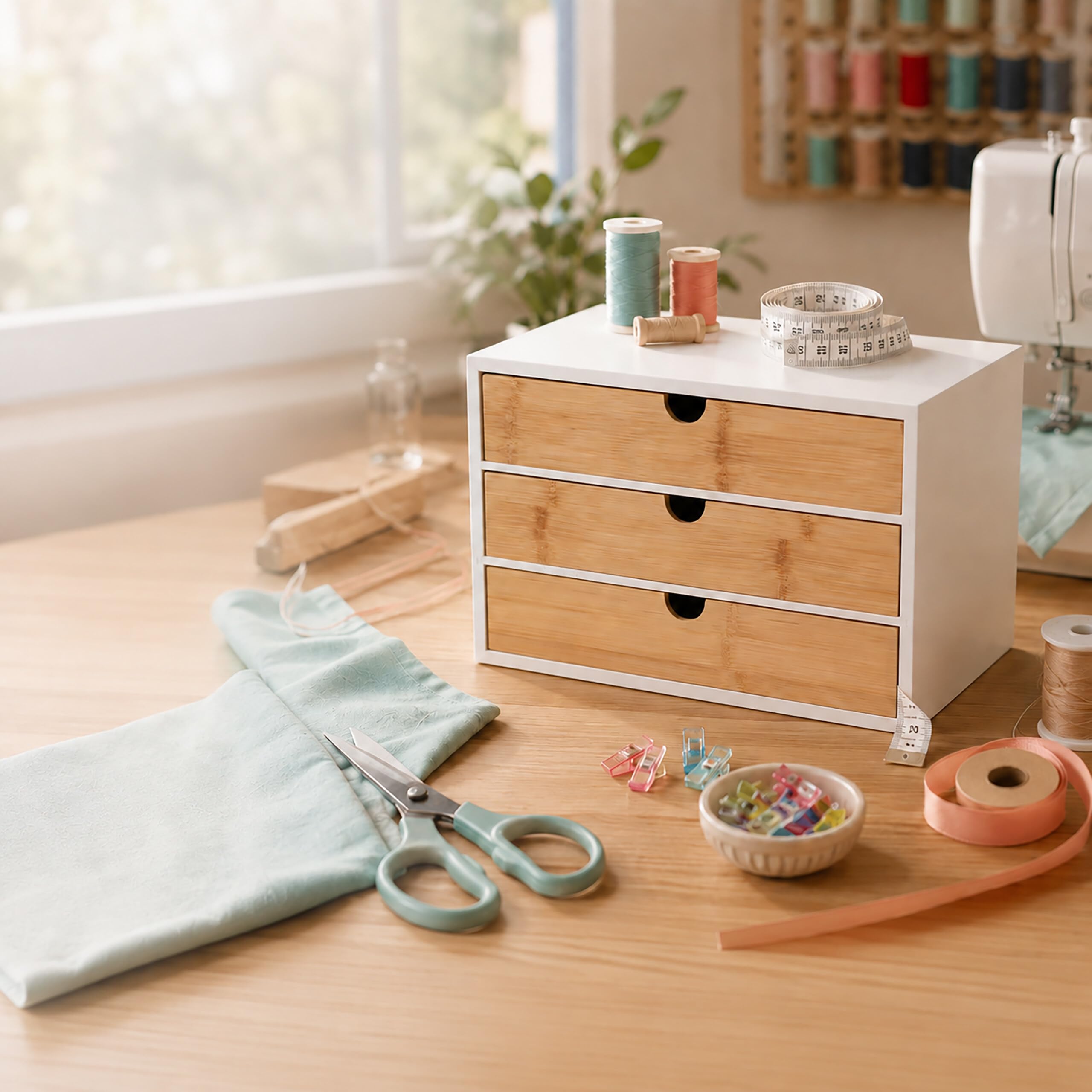 Organizador de cajones Relaxdays, de bambú y MDF, negro