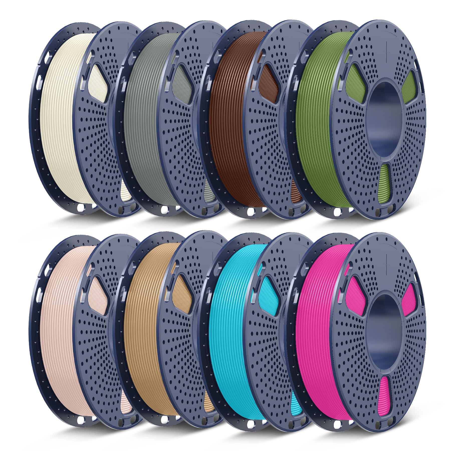 SUNLU PETG 3D Filament 1.75mm,250g*8,8 Colors-Combination